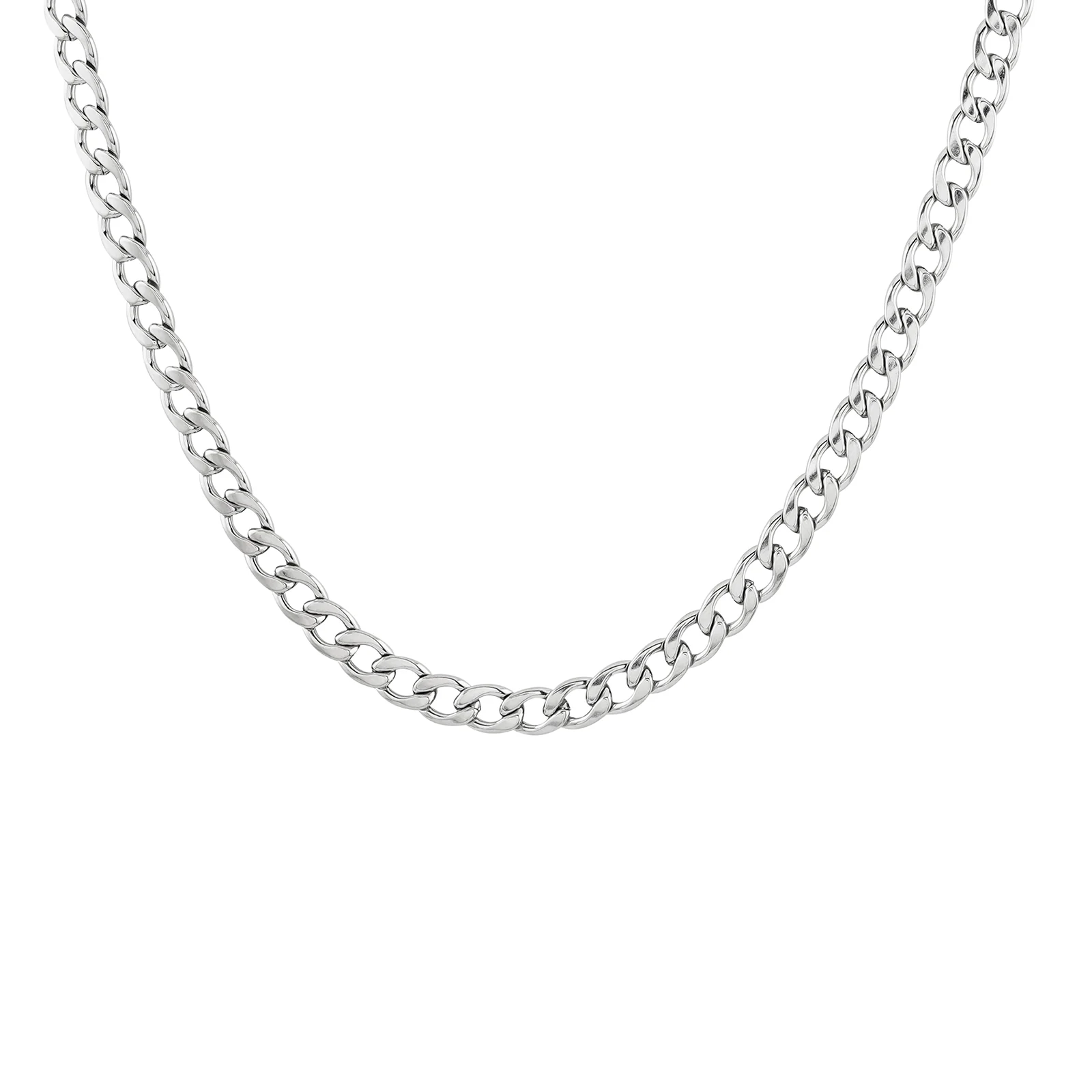 Maverick Men's Chain Link Silver Necklace - Image 3