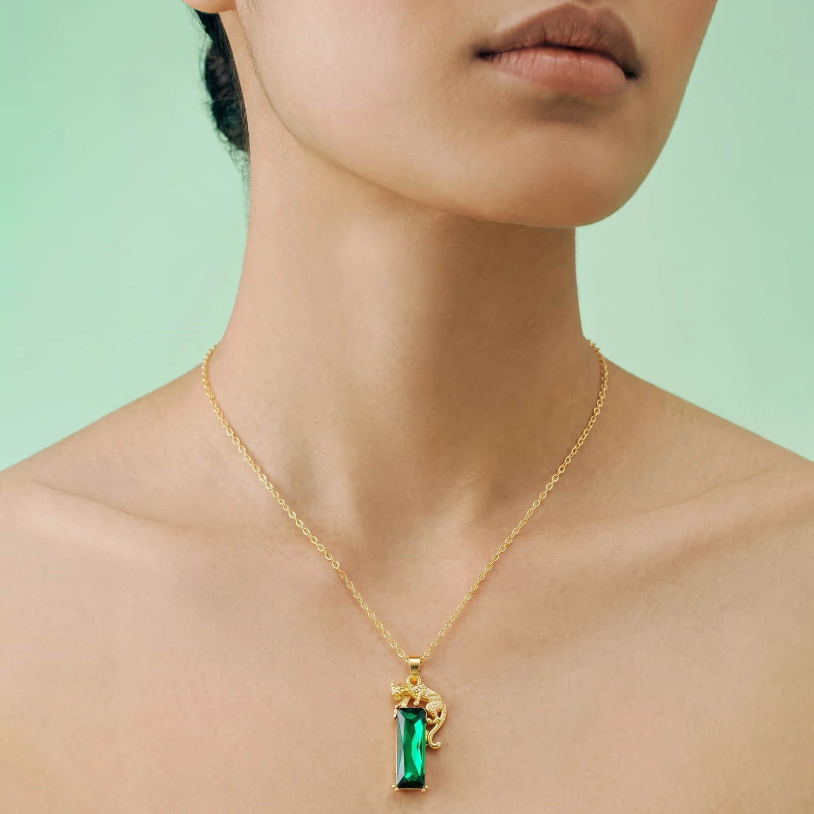 Midero Gold Panther Necklace - Image 2