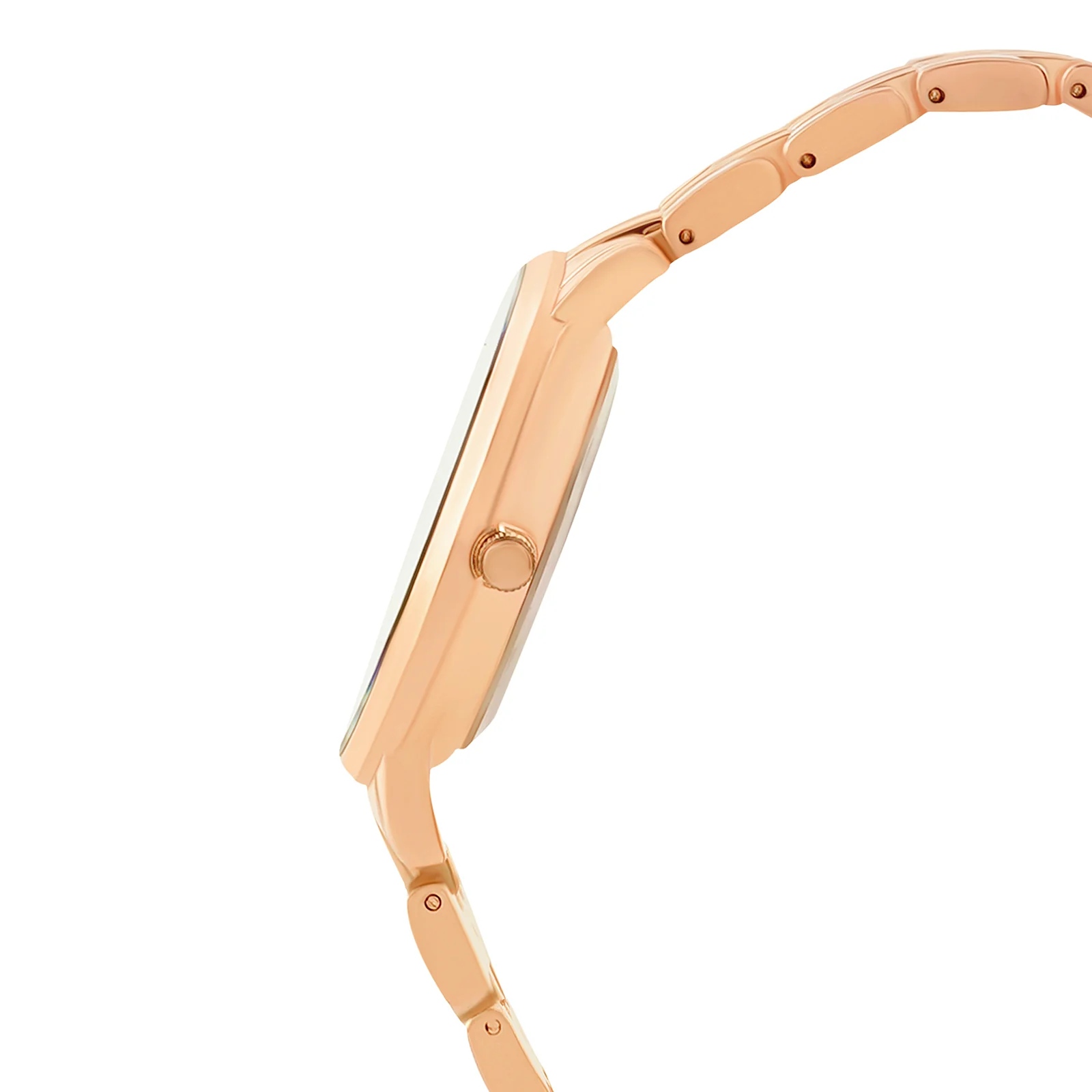 Mini Nebula Brown Medium Dial Rose Gold Linked Chain Strap Women's Watch - Image 5