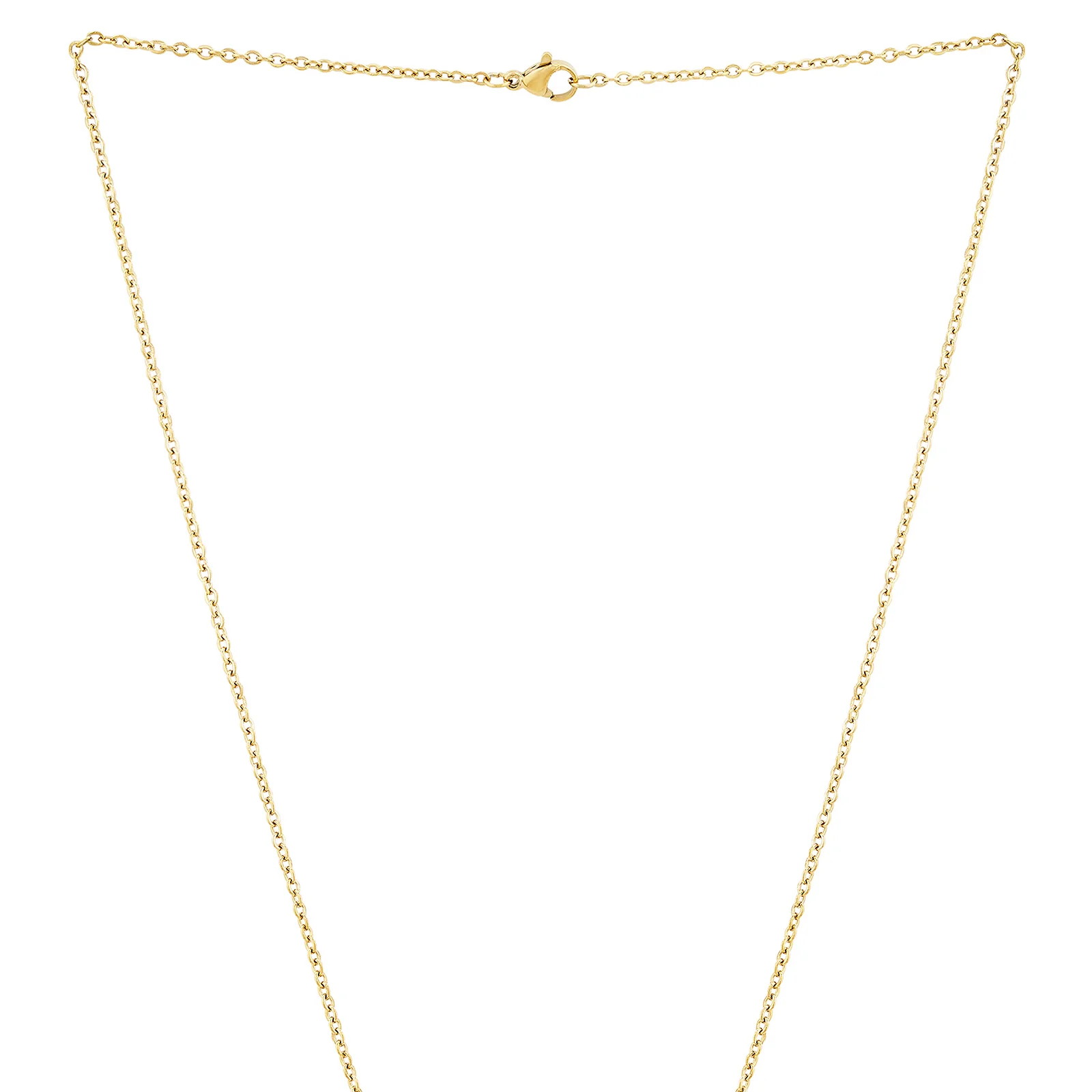 Minimal Gold Round Women's Round Mantra Necklace - Image 4