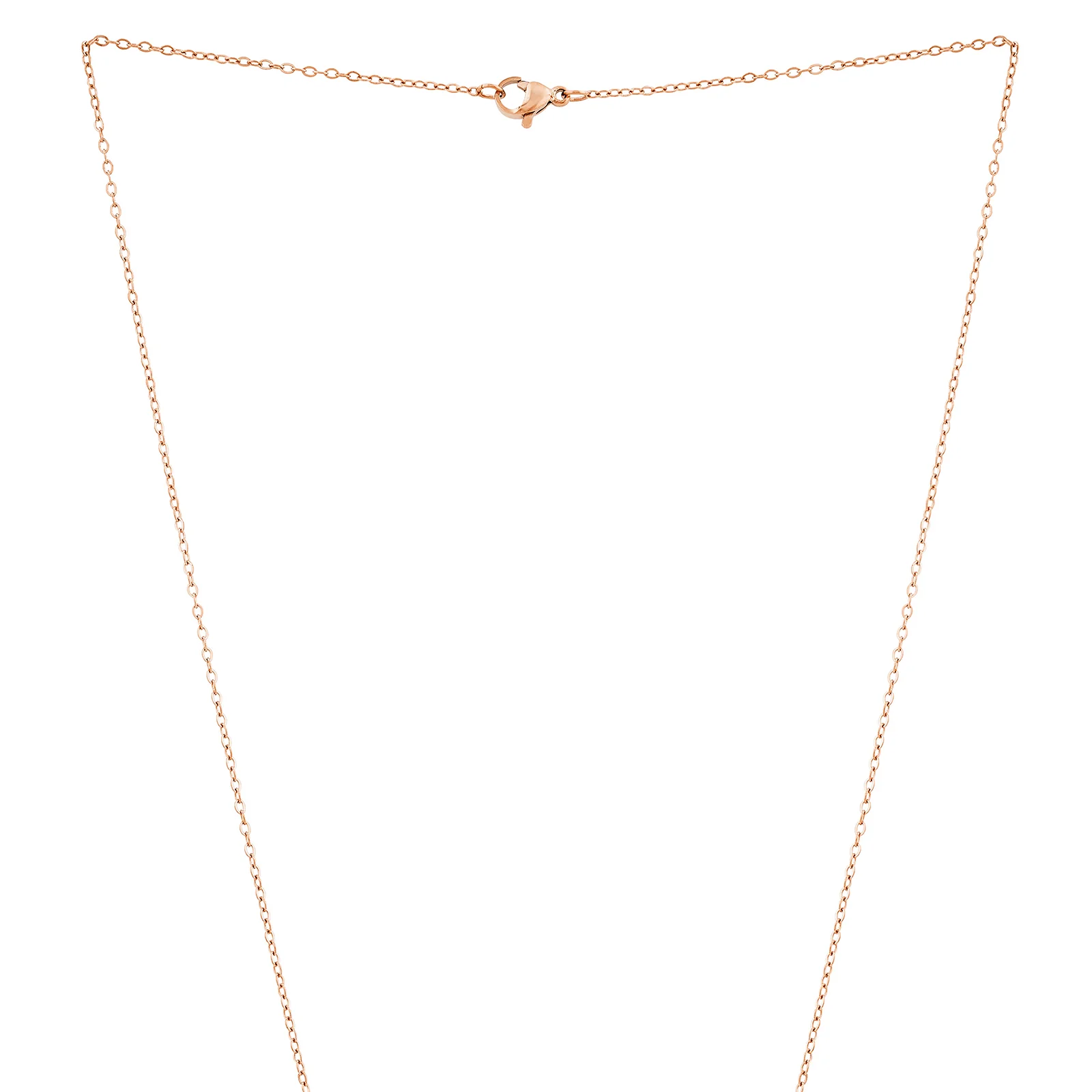 Minimal Rose Gold Women's Bar Mantra Necklace - Image 4