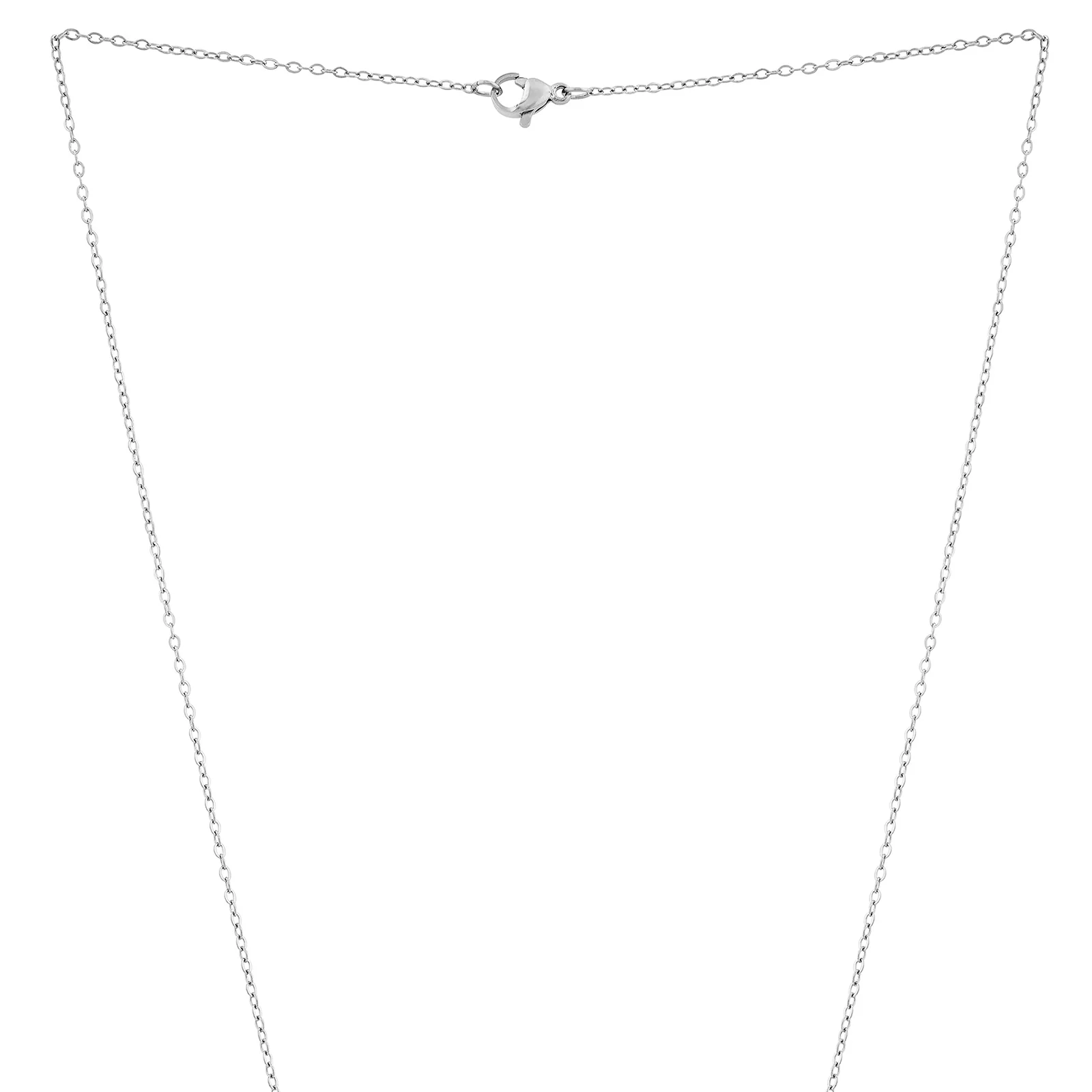 Minimal Silver Women's Bar Mantra Necklace - Image 4