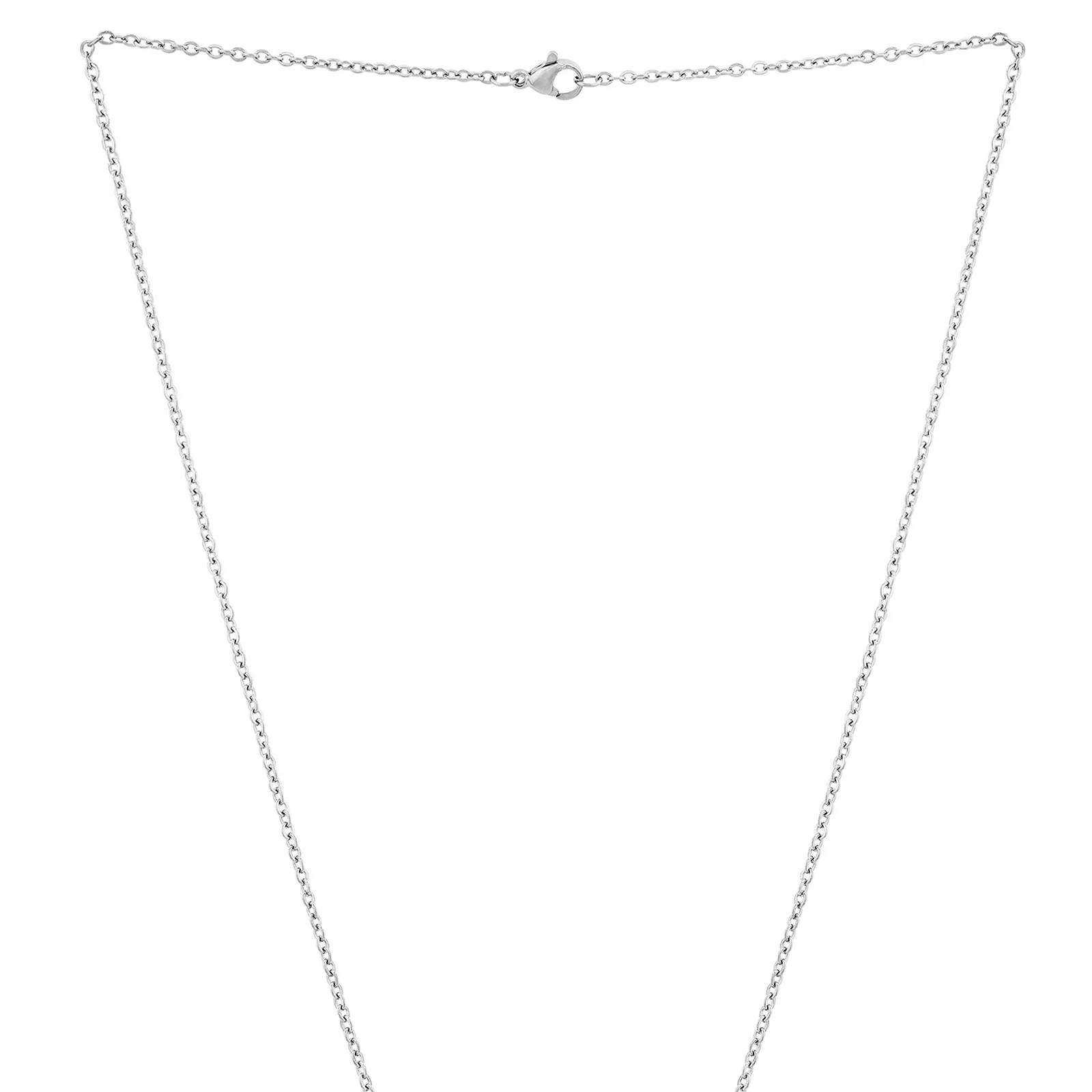 Minimal Silver Women's Heart Mantra Necklace - Image 4