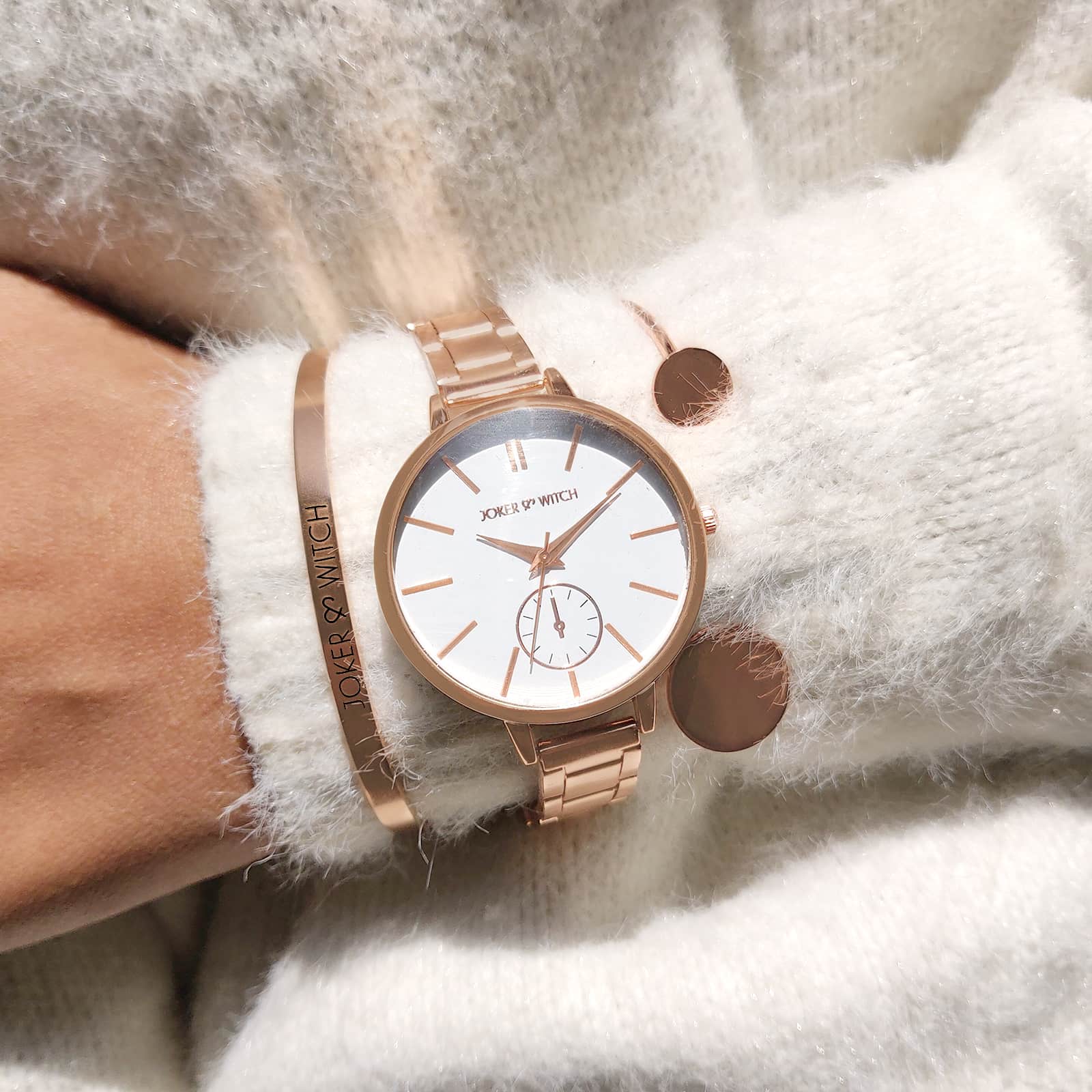 Mist Rosegold Watch Bracelet Stack