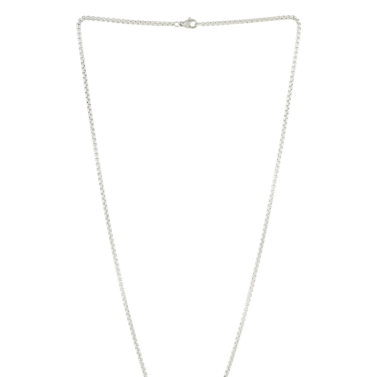 Mono Cross Silver & BLack Men's Necklace - Image 5