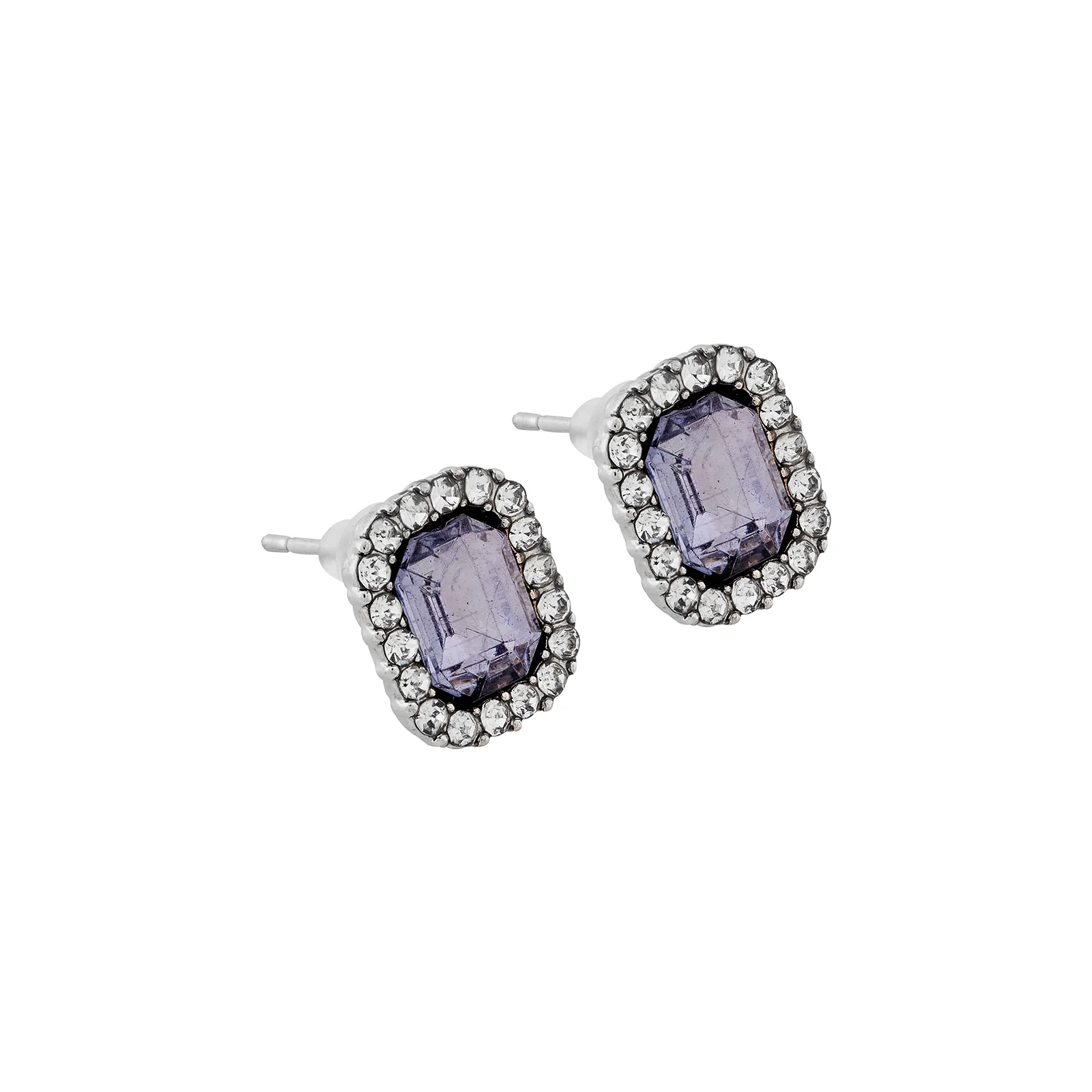 Moonchip Rhinestone Black Earrings - Image 4