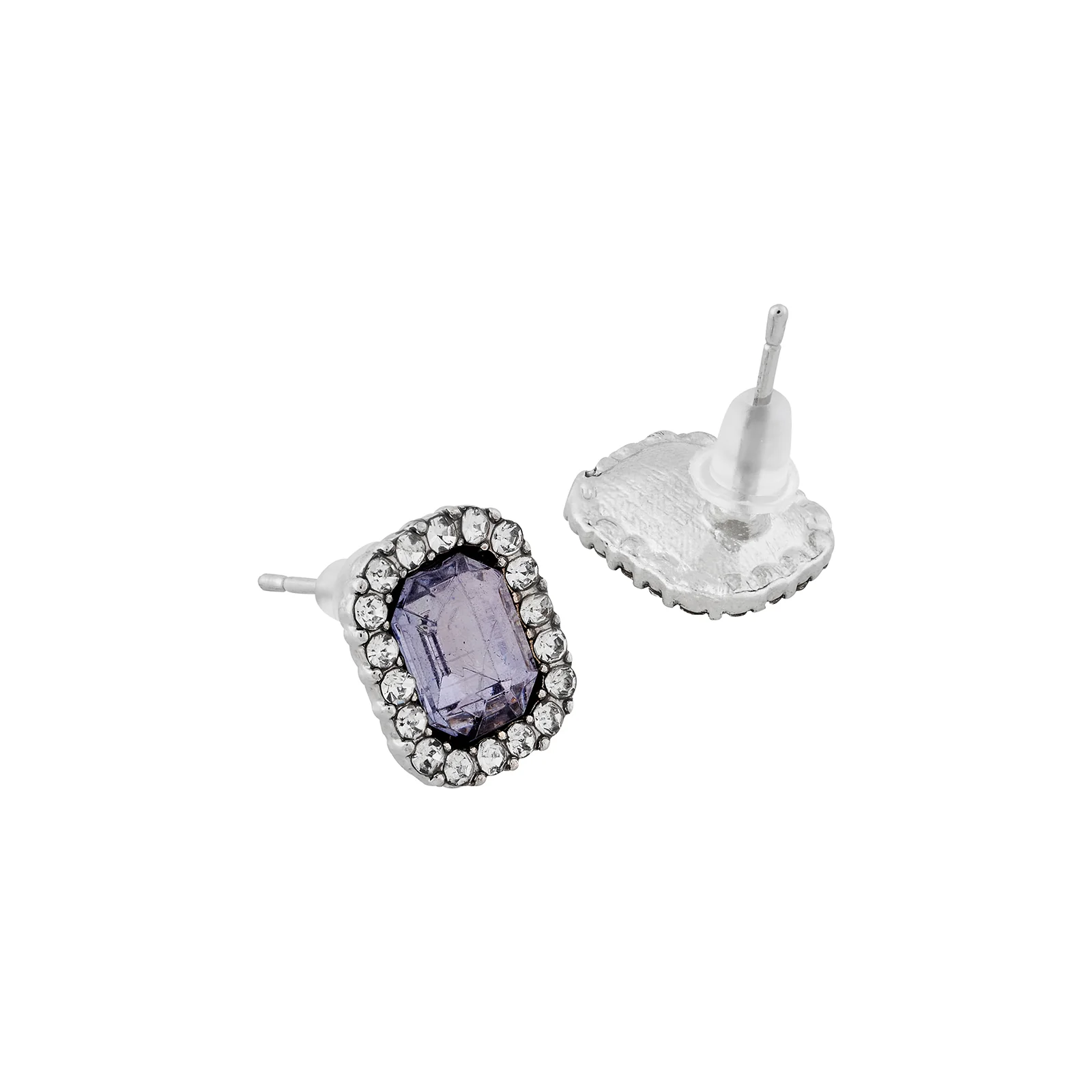 Moonchip Rhinestone Black Earrings - Image 5