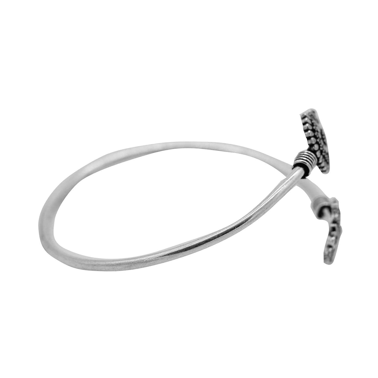 Mrag Silver Oxidized Bracelet Cuff - Image 5