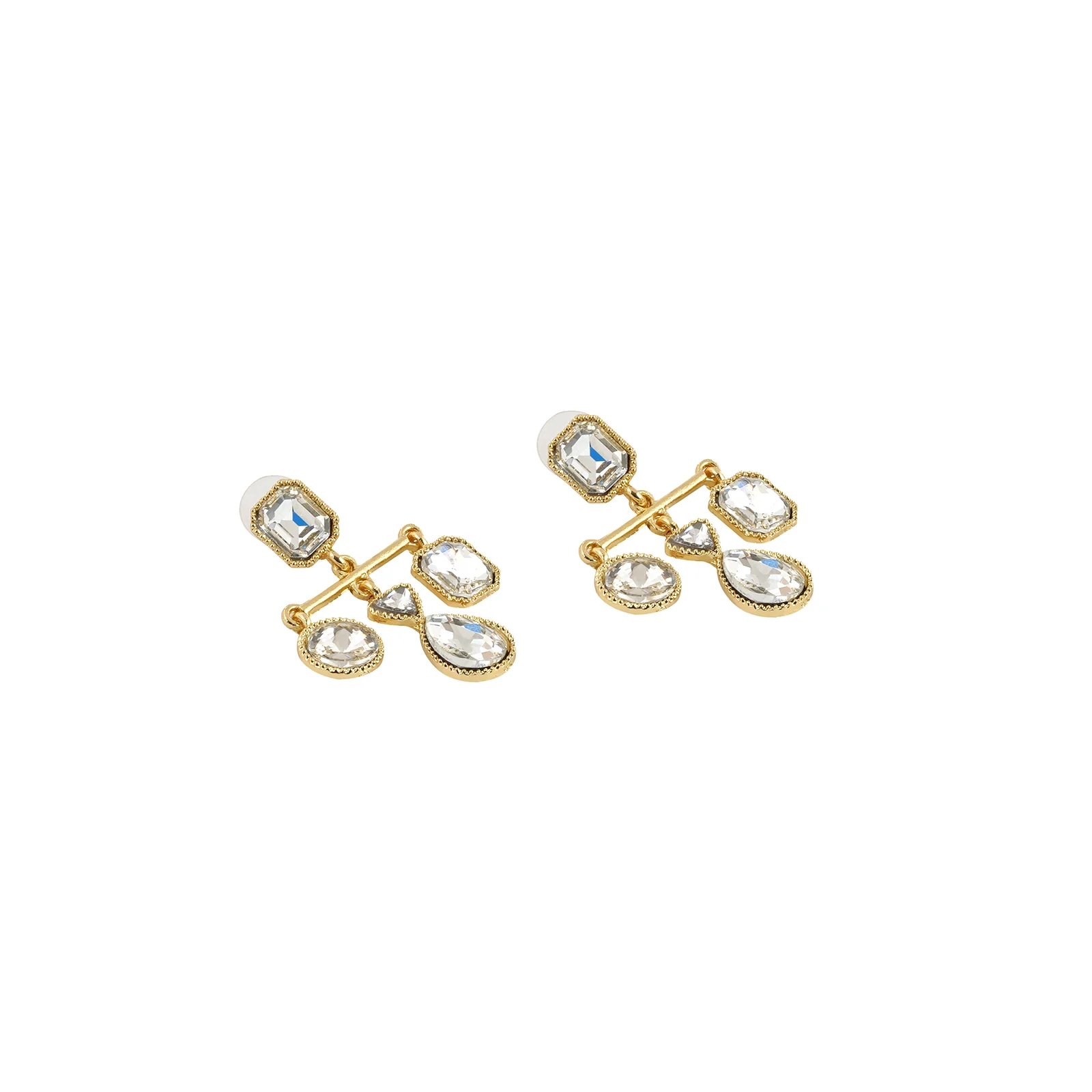 Nadine White Gem Earrings - Image 5