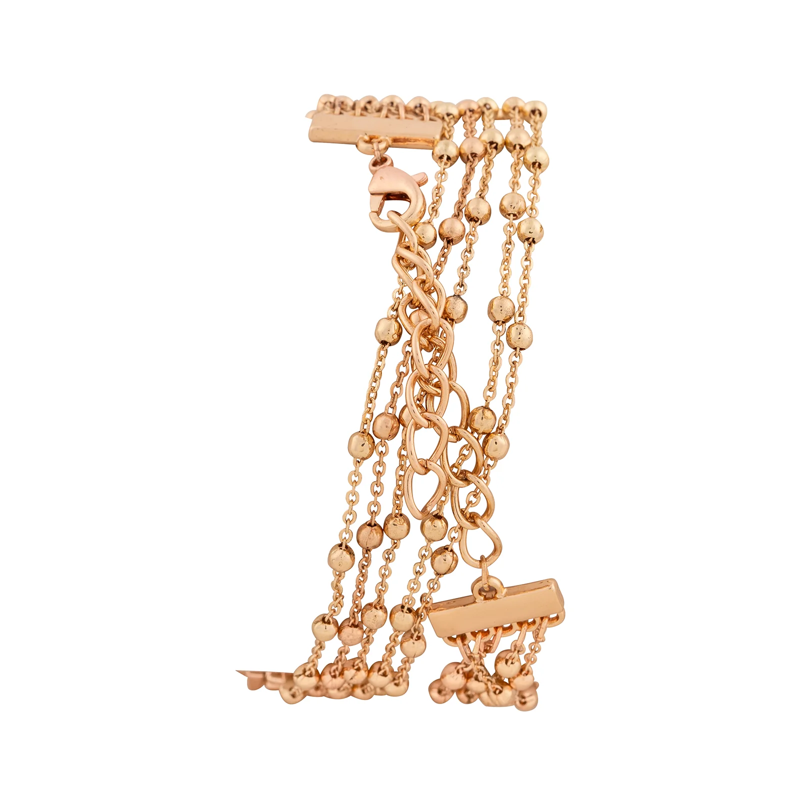 Nami White Medium Dial Rose Gold Chain Wrap Around Strap Women's Watch - Image 5
