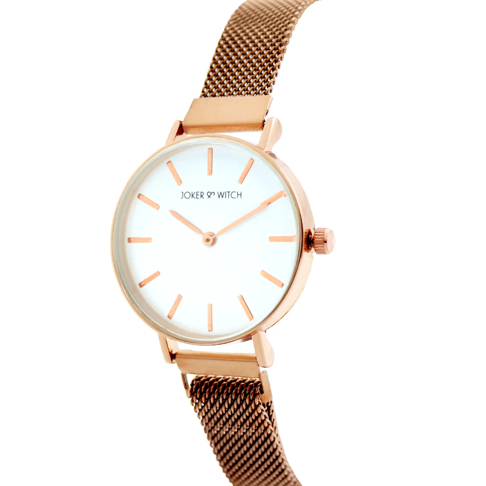 Natalie White Medium Dial Rose Gold Magnetic Strap Women's Watch - Image 2