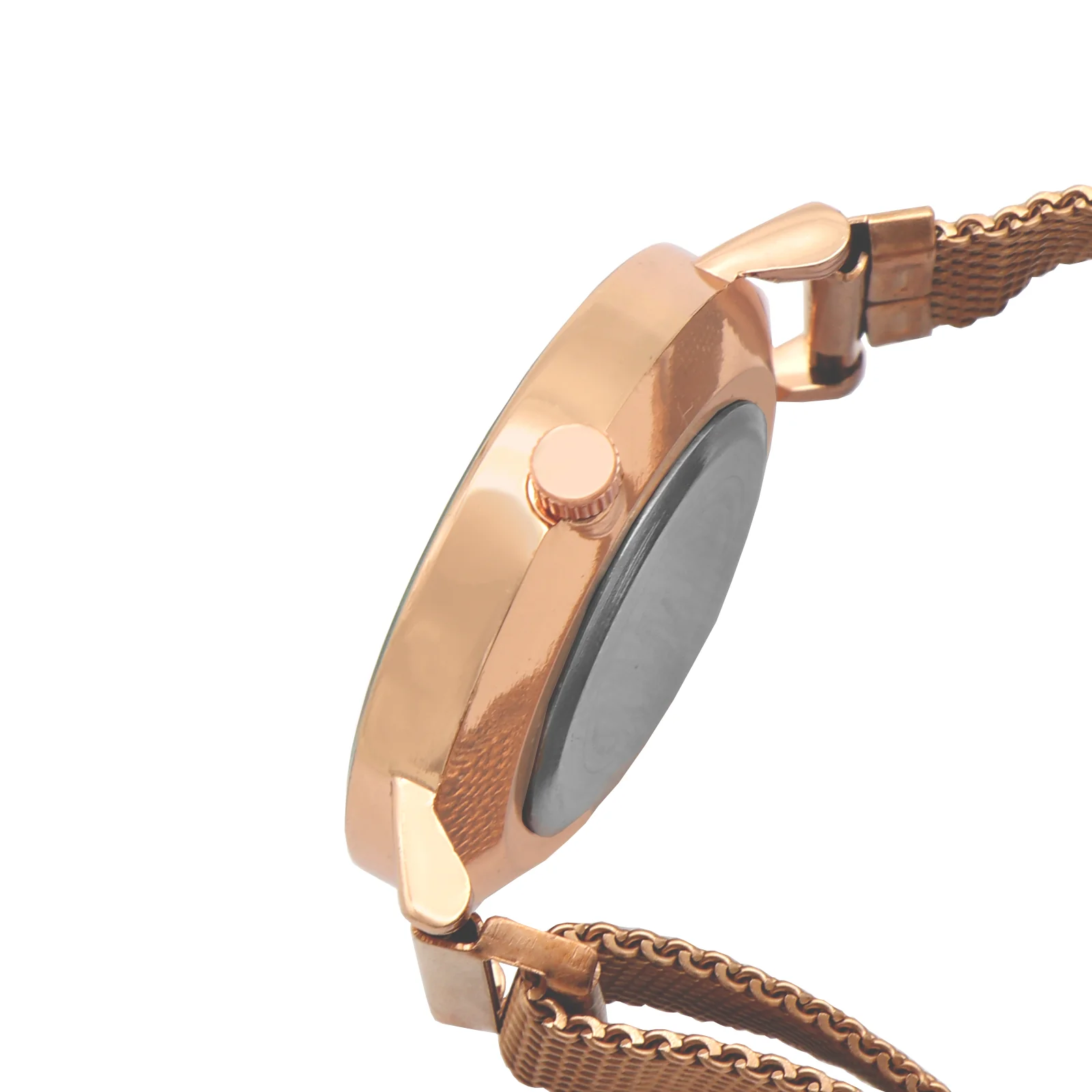 Natalie White Medium Dial Rose Gold Magnetic Strap Women's Watch - Image 4