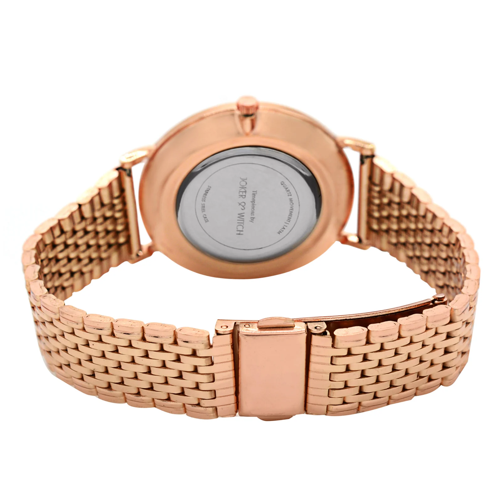 Natalie White Medium Dial Rose Gold Magnetic Strap Women's Watch - Image 5