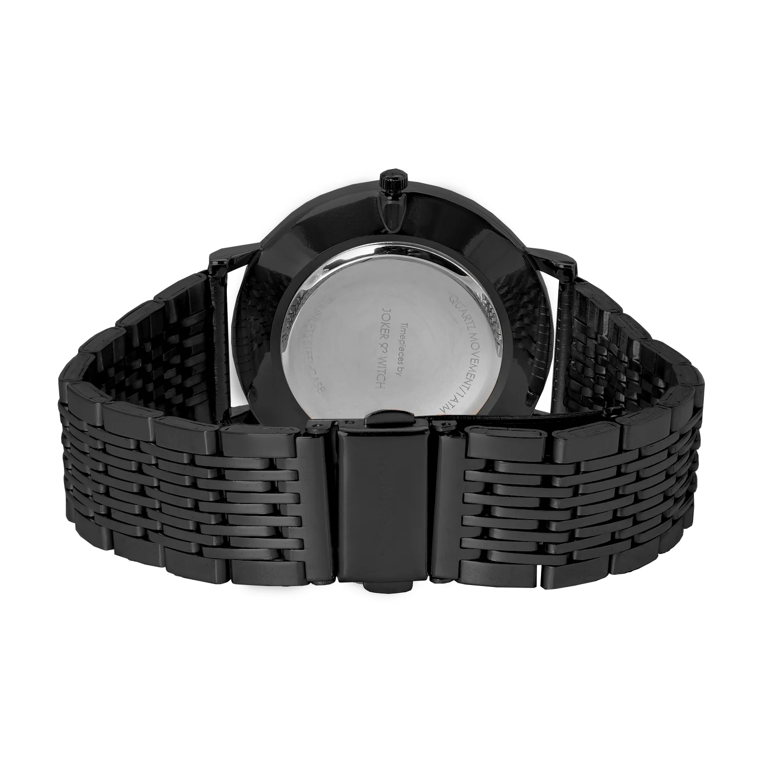 Signature Black Large Dial Linked Chain Strap Women's Watch - Image 5