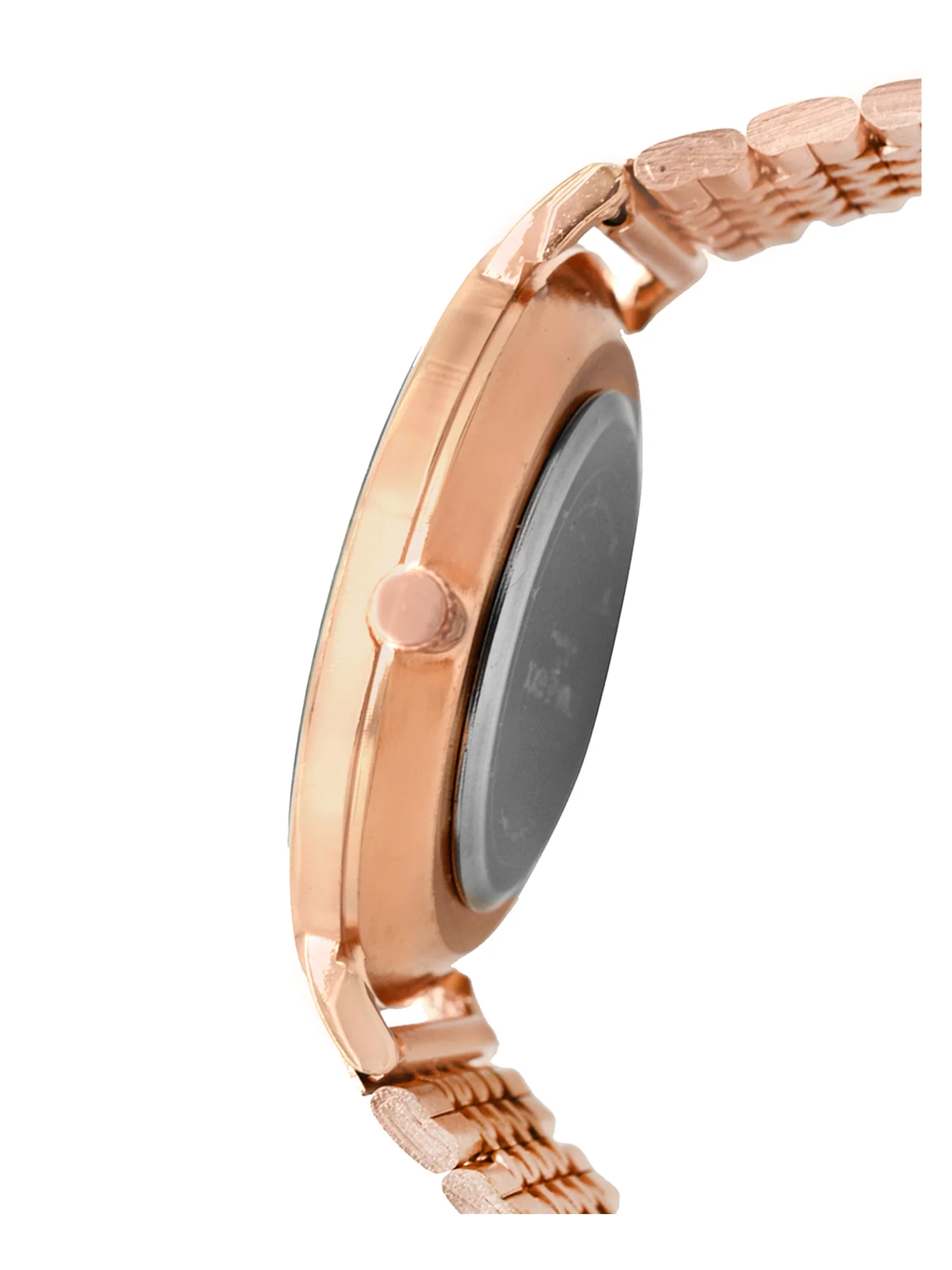 Nebula White MOP Large Dial Rose Gold Linked Chain Strap Women's Watch - Image 7