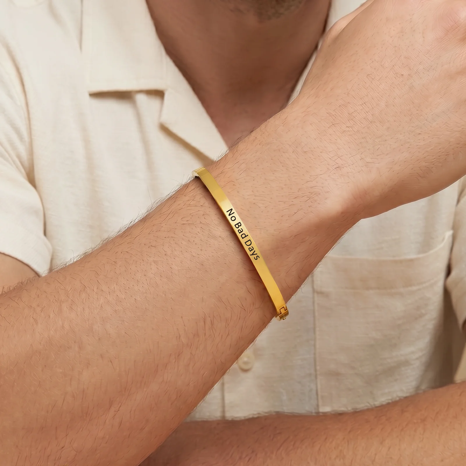 No Bad Days Gold Mantra Band - Image 3