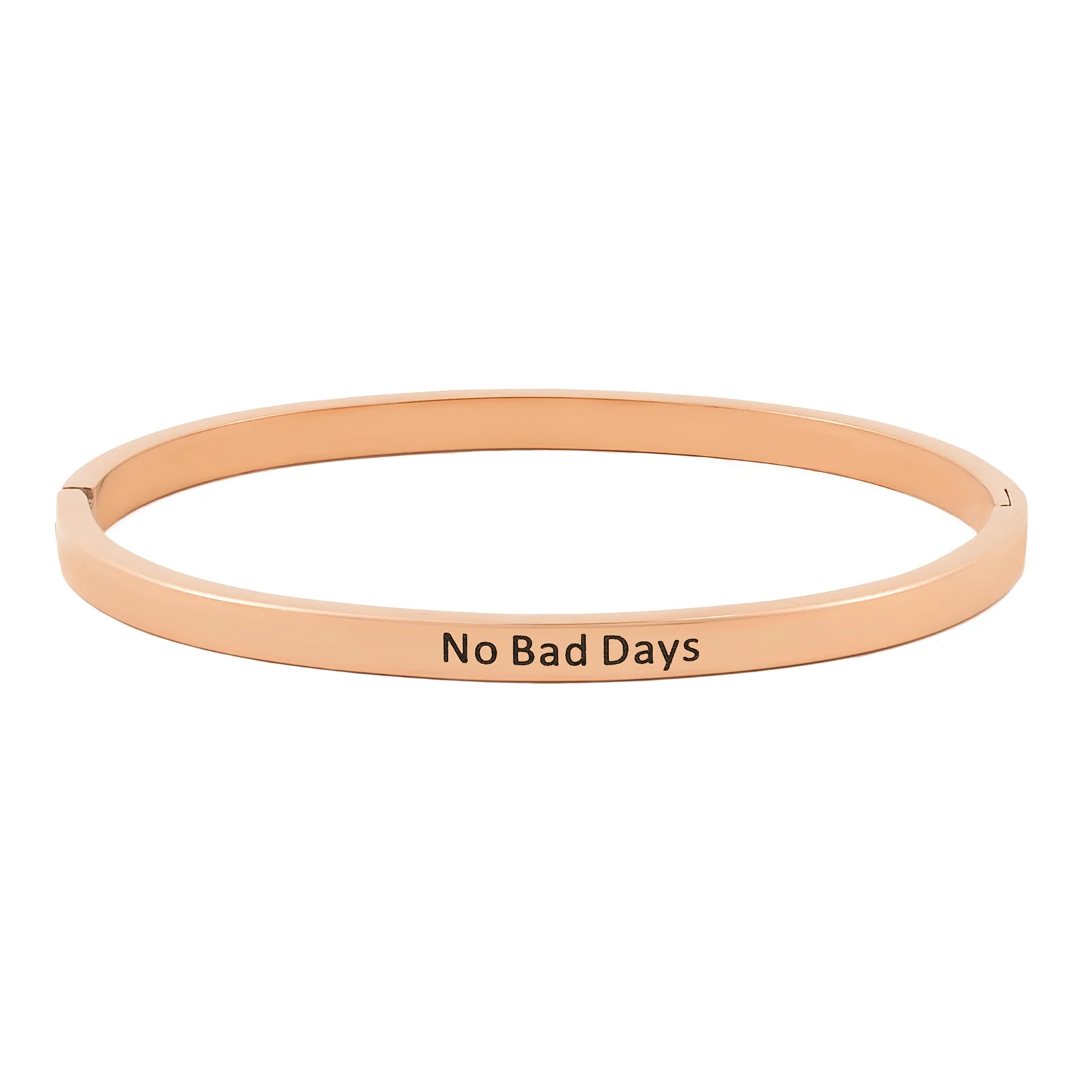 No Bad Days Rose Gold Mantra Band - Image 4