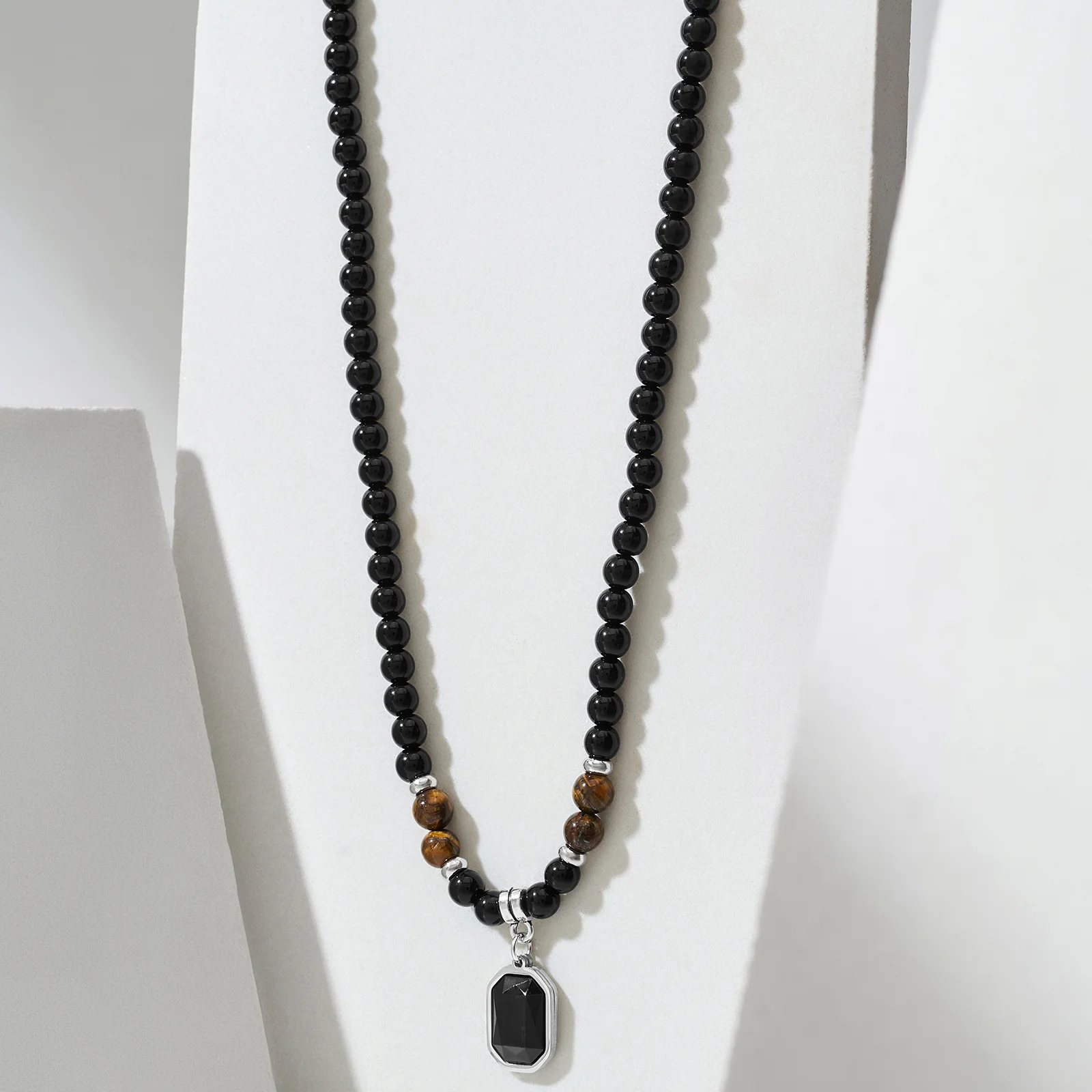 Noctis Black Men's Necklace - Image 2