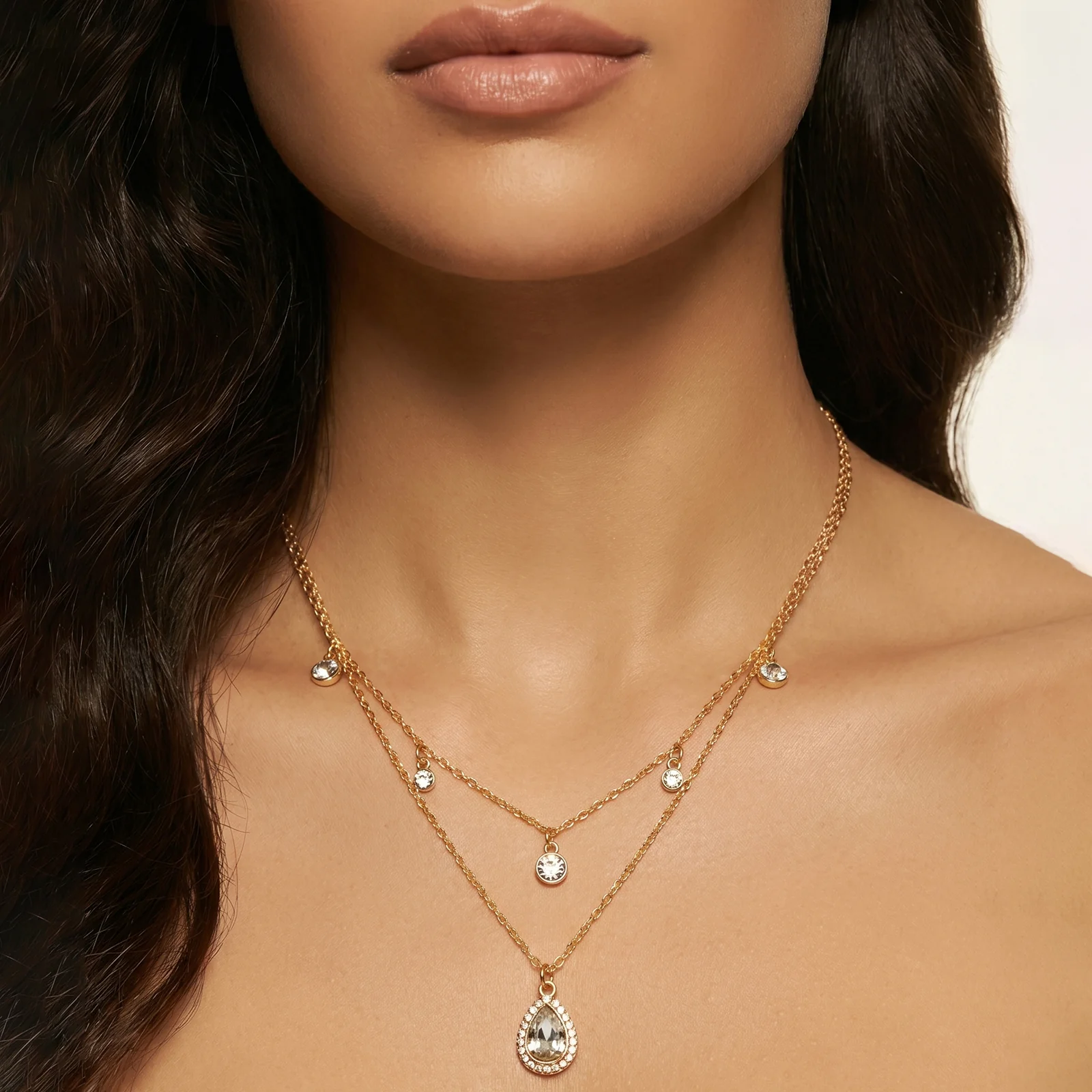Nova Dot Gold Bling Necklace - Image 2