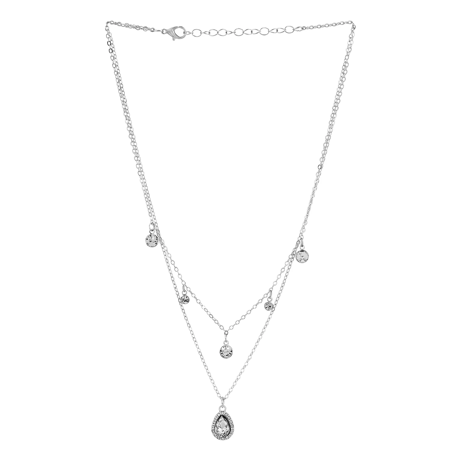 Nova Dot Silver Bling Necklace - Image 4