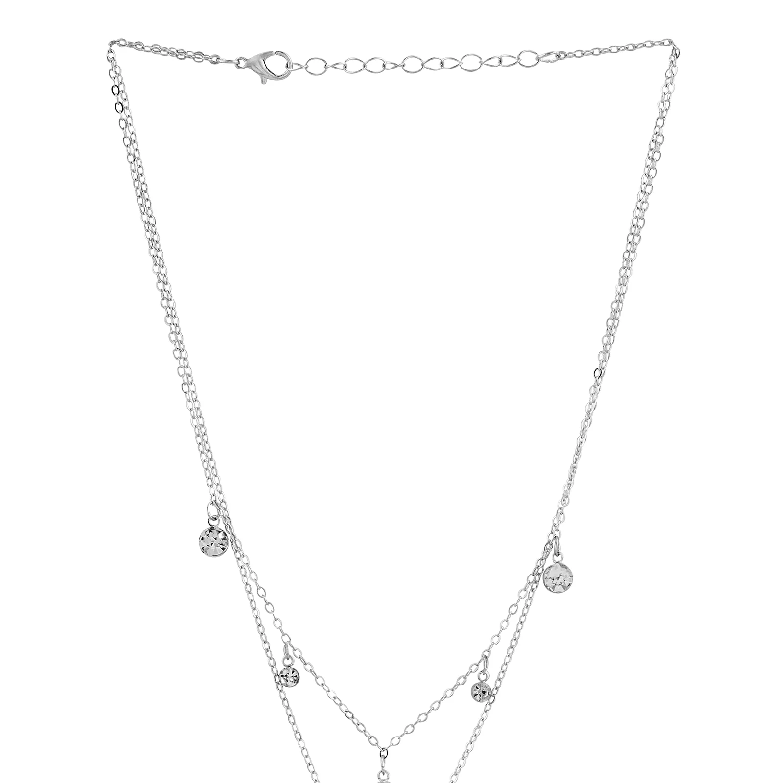 Nova Dot Silver Bling Necklace - Image 5