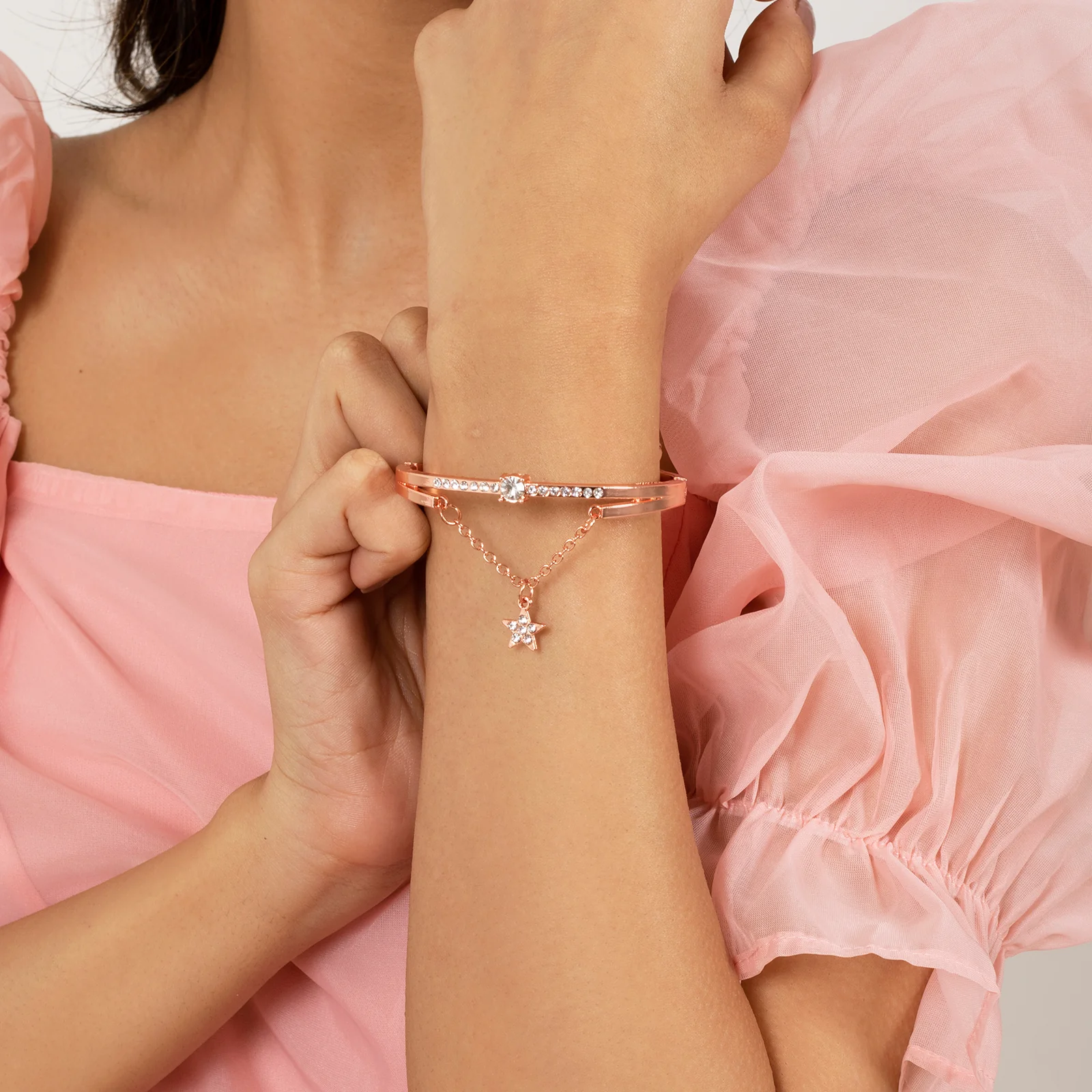 Bewitched Novella Star Rose Gold Bracelet - Image 2