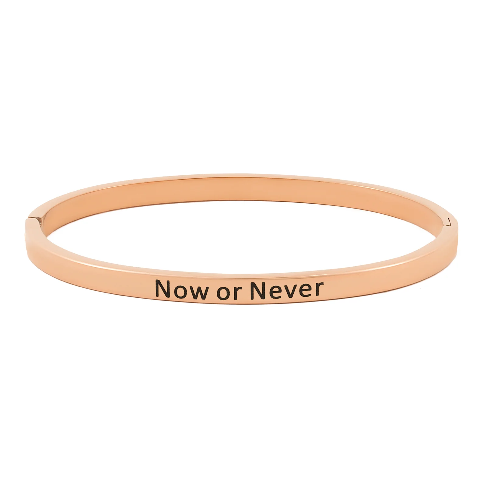 Now or Never Rose Gold Mantra Band - Image 4