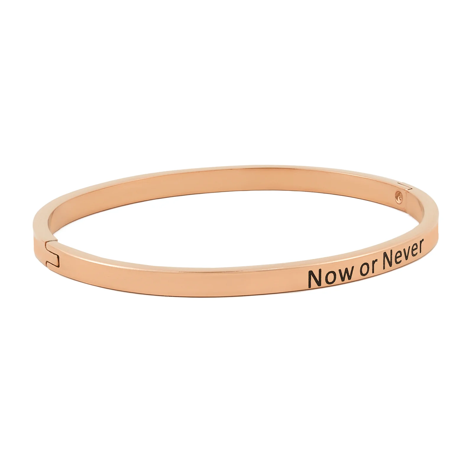 Now or Never Rose Gold Mantra Band - Image 5