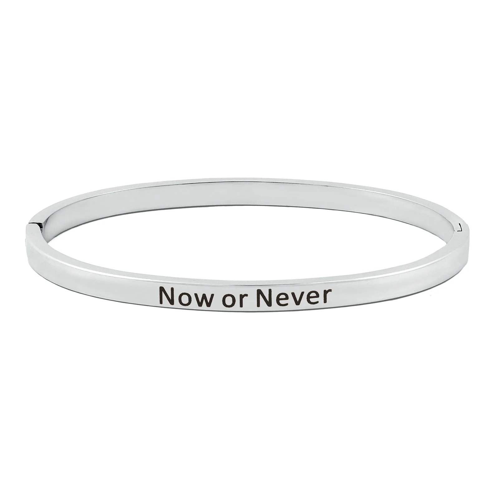 Now or Never Silver Mantra Band - Image 4