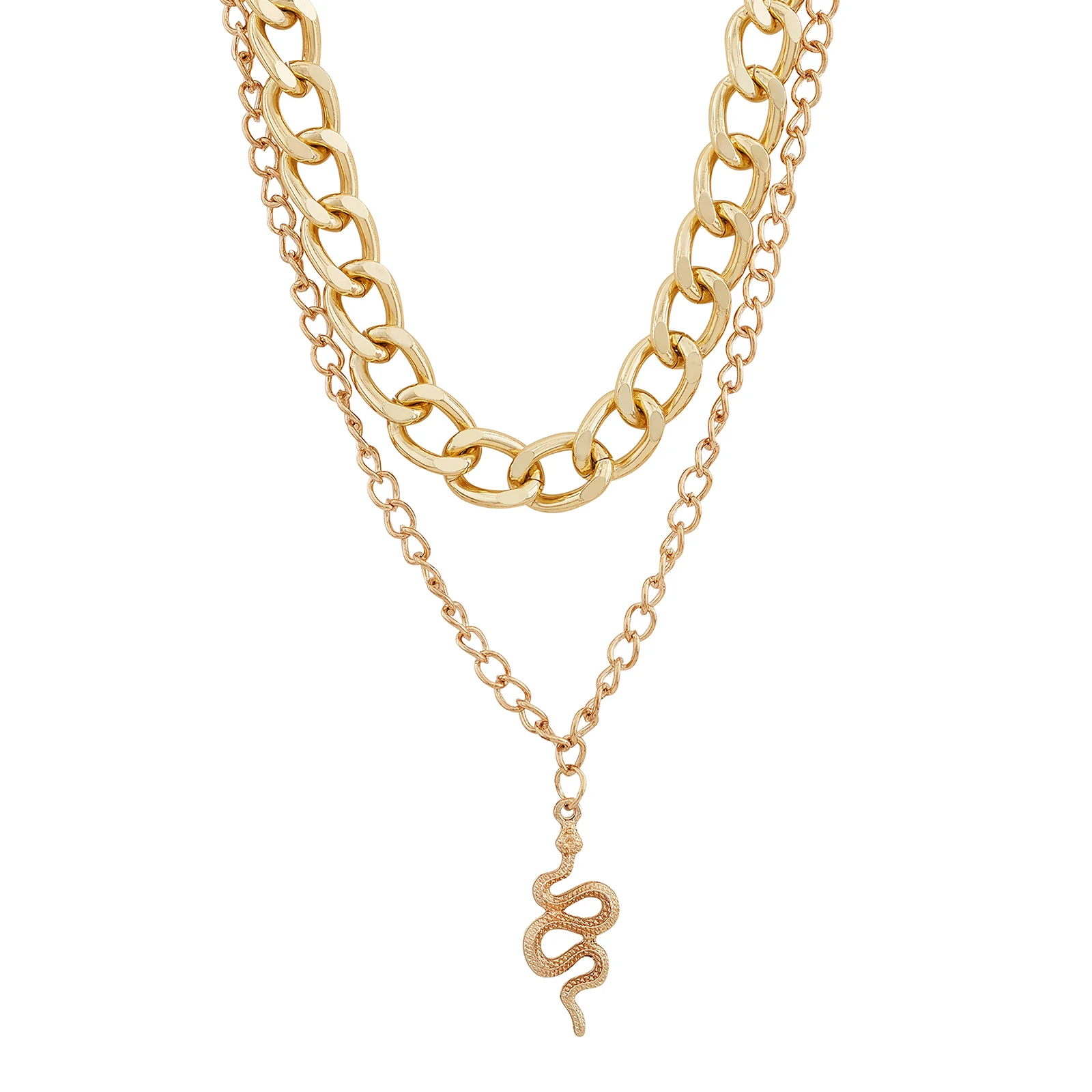 Nyxira Gold Snake Necklace - Image 3