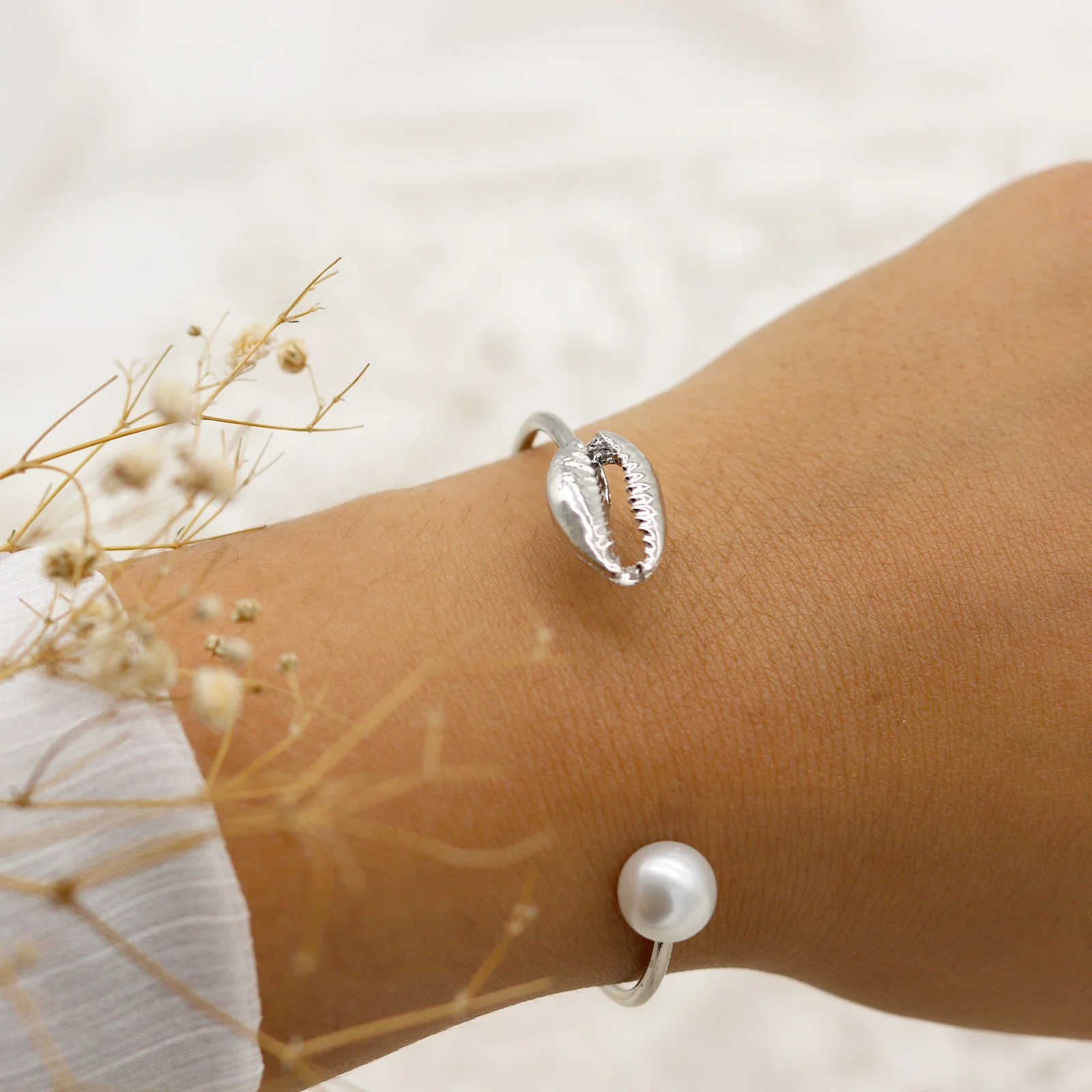 Ocean Of Pearl Silver Bracelet