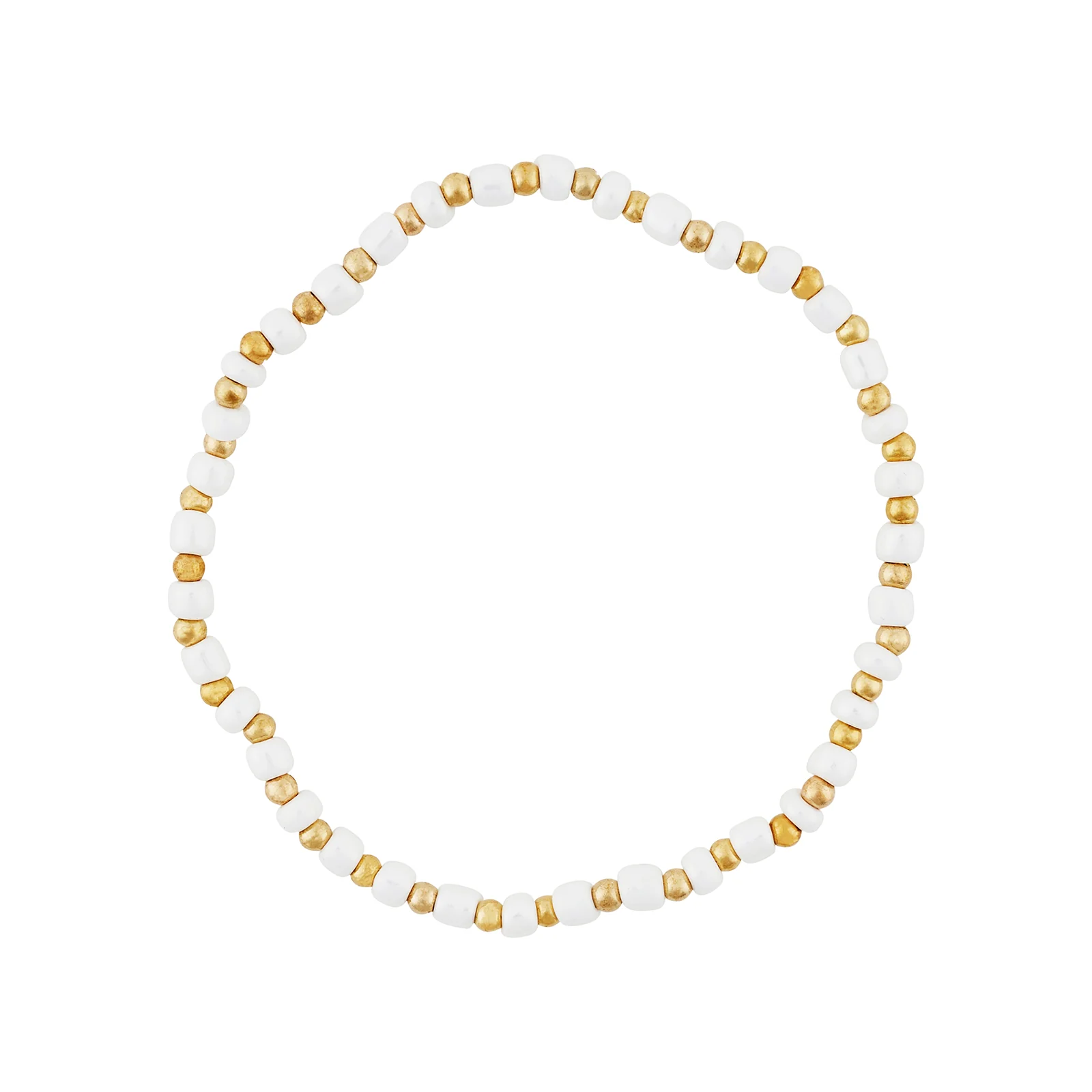 Oceara Gold and White Seashells Anklet - Image 9