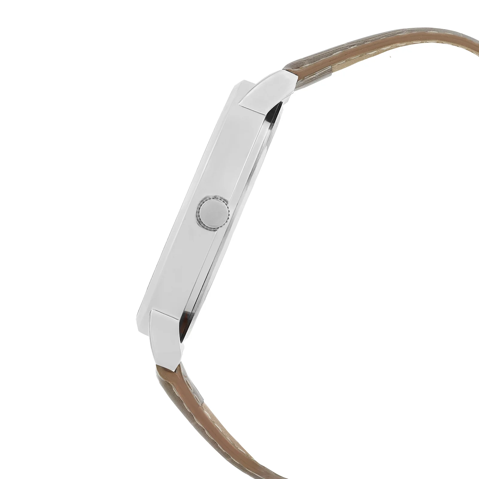 Orion Grey-Brown XLarge Dial PU Strap Men's Watch - Image 5