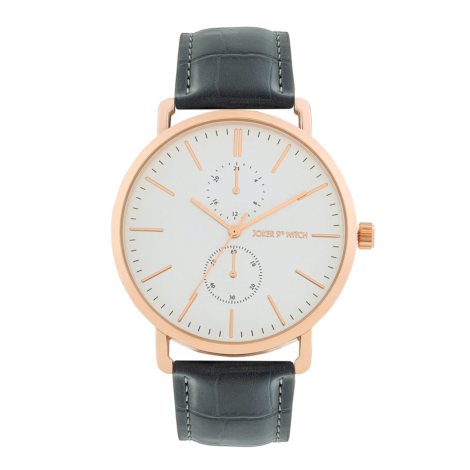 Orion White XLarge Dial Grey PU Strap Men's Watch - Image 3