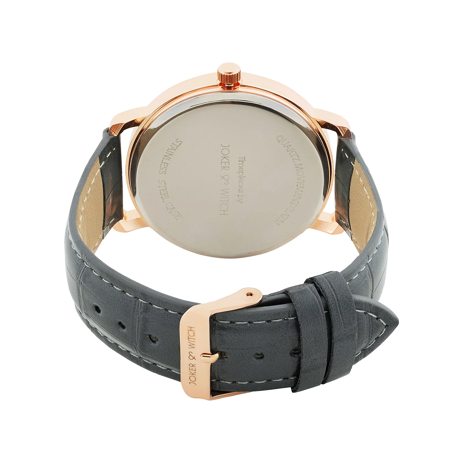 Orion White XLarge Dial Grey PU Strap Men's Watch - Image 6