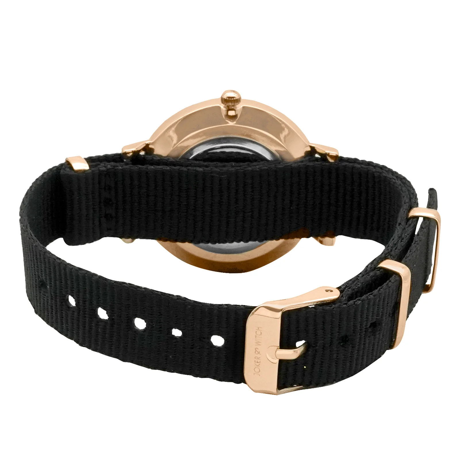 Paris White Medium Dial Black Nato Strap Women's Watch - Image 5