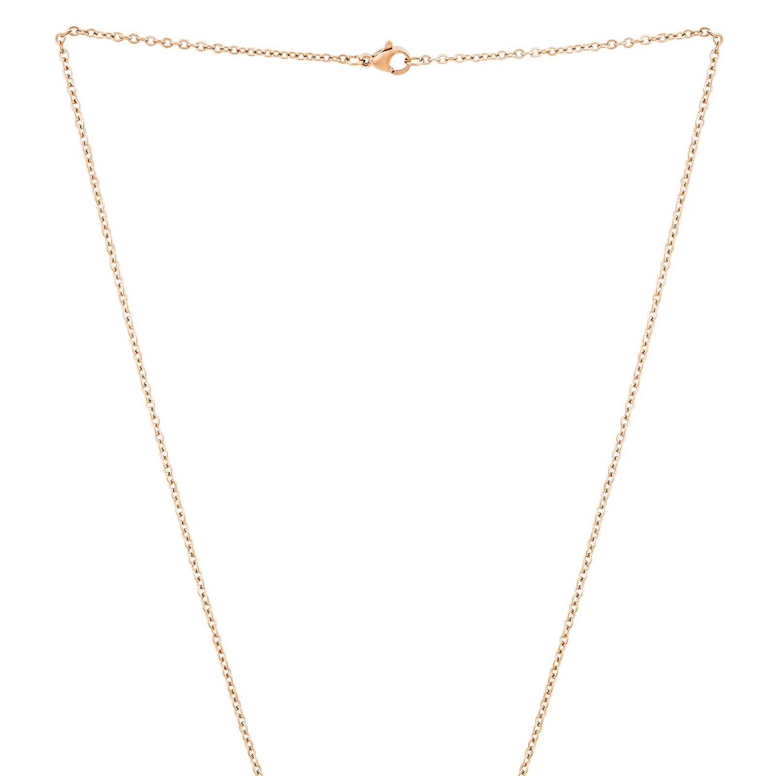Pawfect Rose Gold Women's Round Mantra Necklace - Image 4