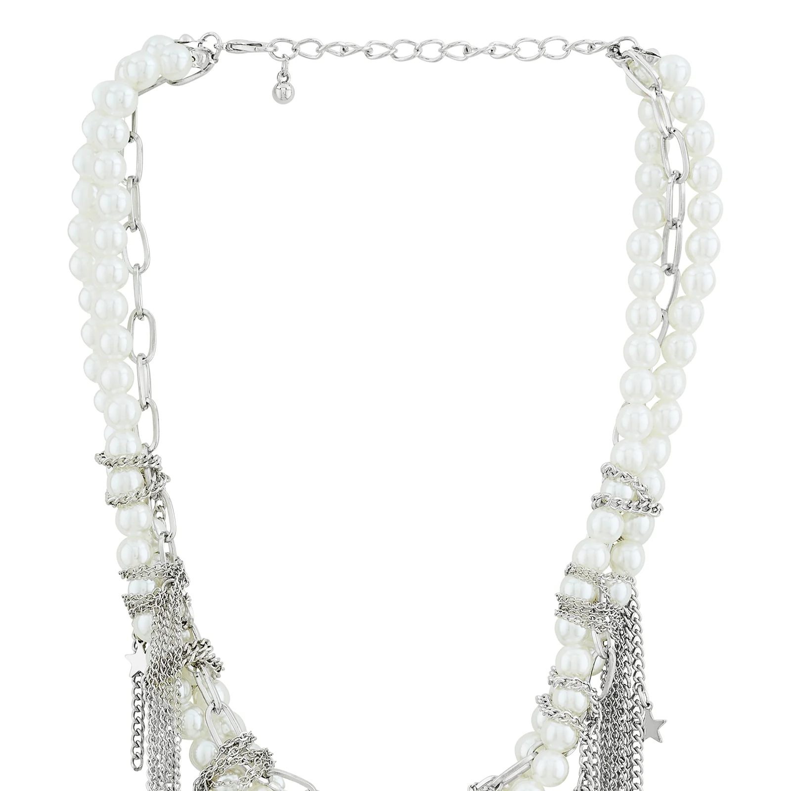 Pearlienne Silver Molten Pearl Necklace - Image 5