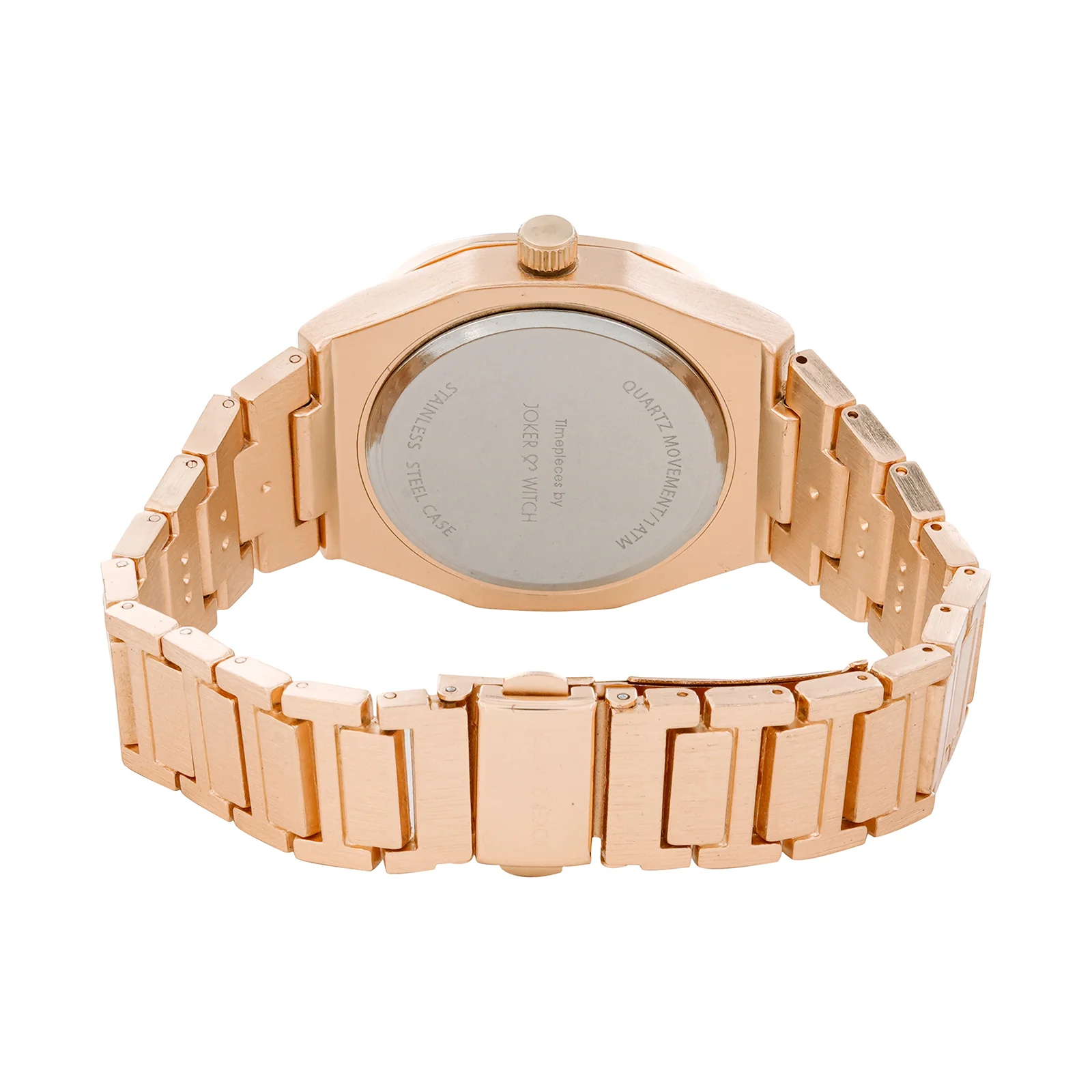 Pegasus Rose Gold Large Rhinestone Dial Linked Chain Strap Women's Watch - Image 6