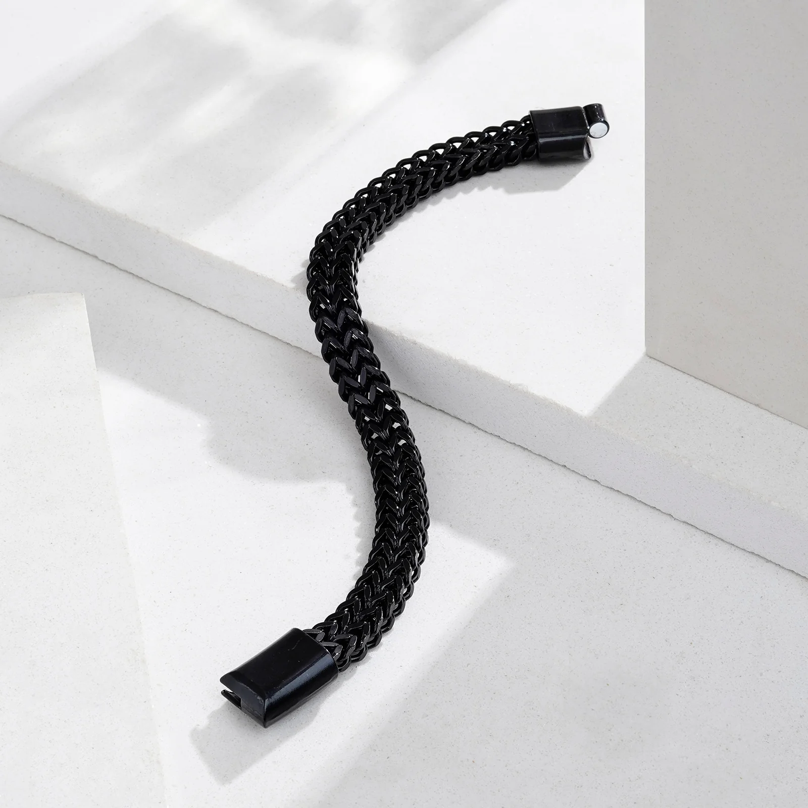 Perseus Black Stainless Steel Chain Bracelet