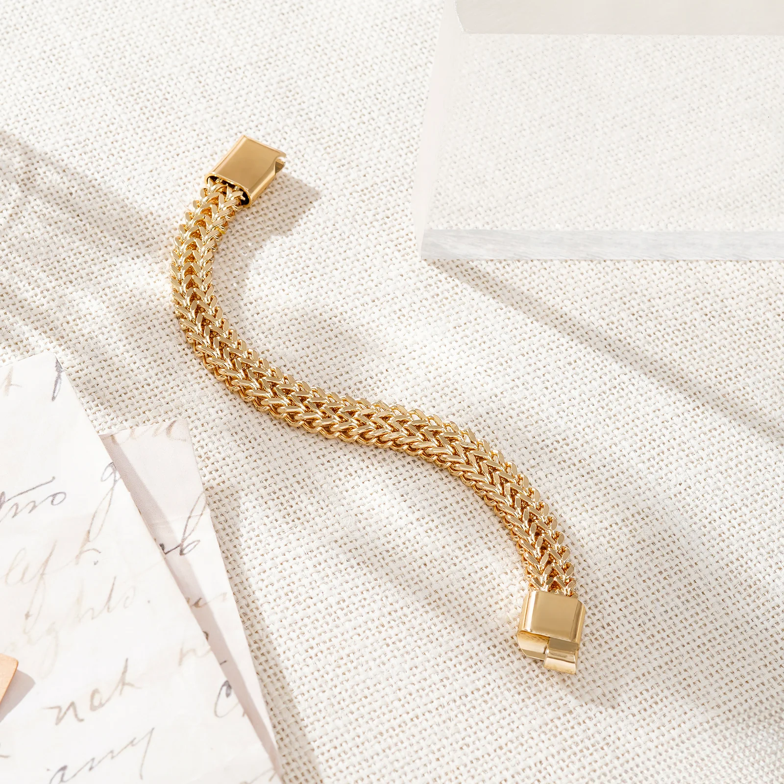 Perseus Gold Stainless Steel Chain Bracelet