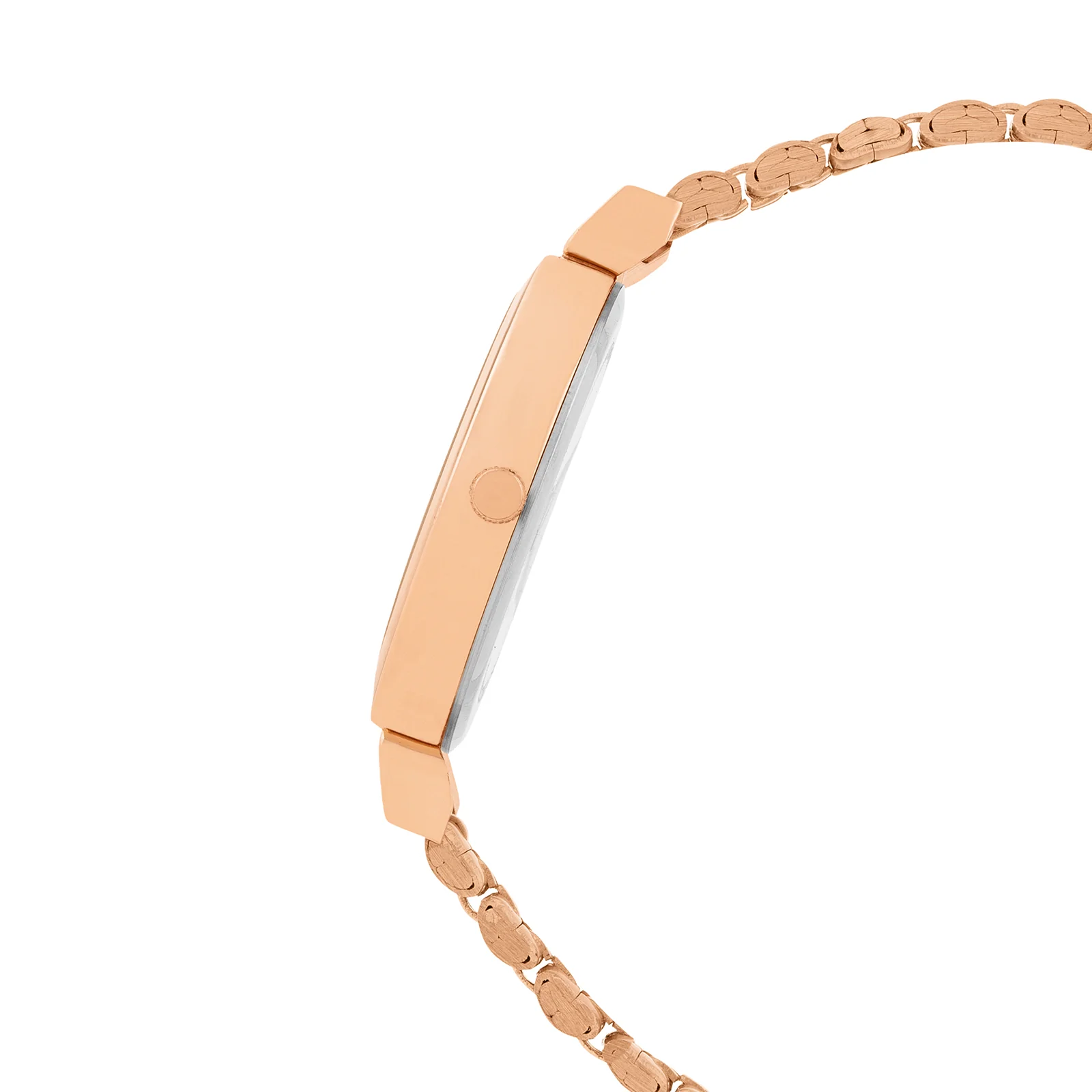Petite Charcoal Medium Dial Rose Gold Linked Chain Strap Women's Watch - Image 5