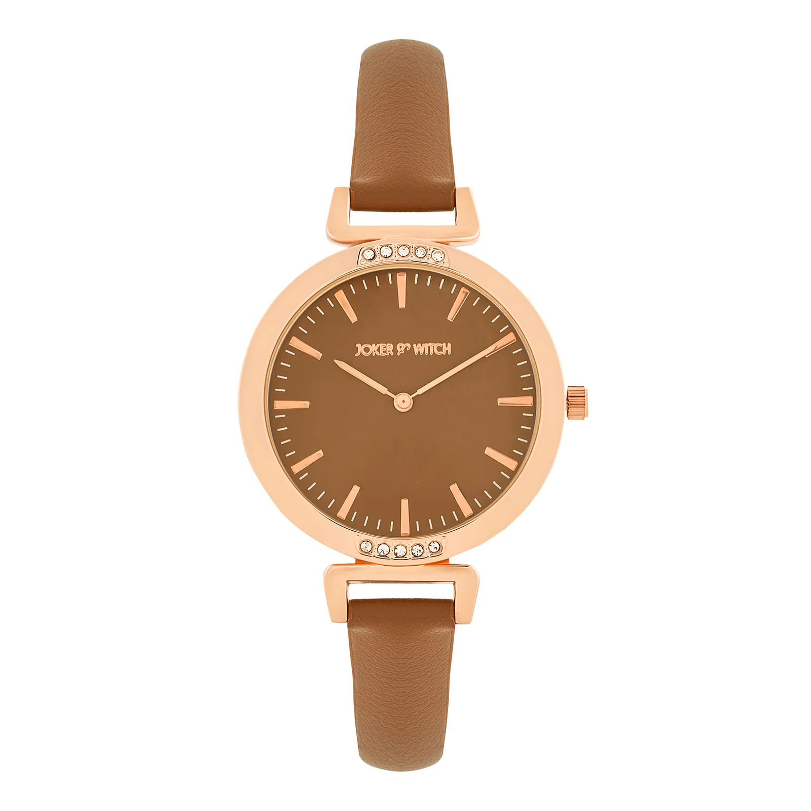 Petite Mocha Medium Dial PU Strap Women's Watch - Image 3