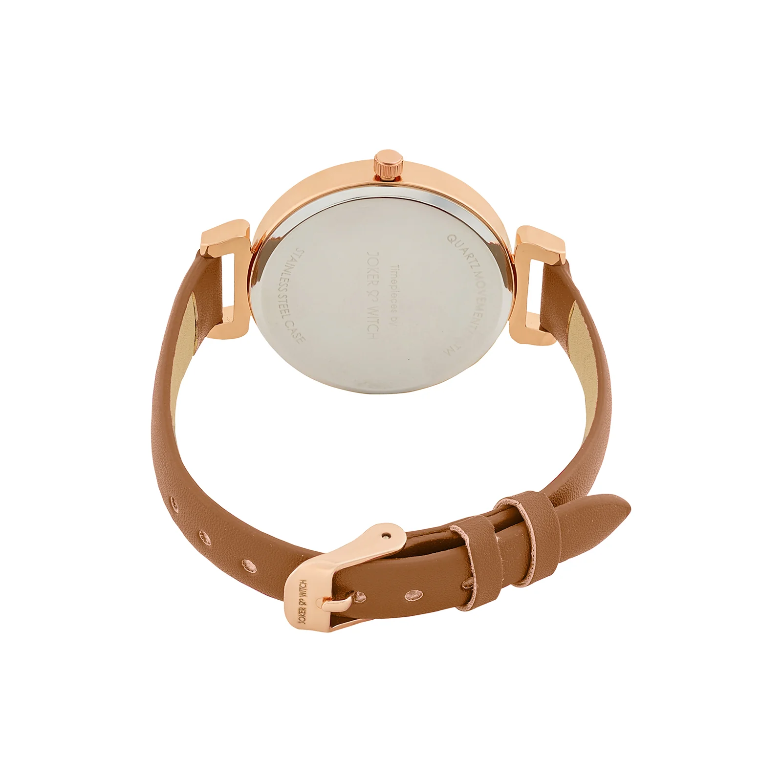 Petite Mocha Medium Dial PU Strap Women's Watch - Image 6