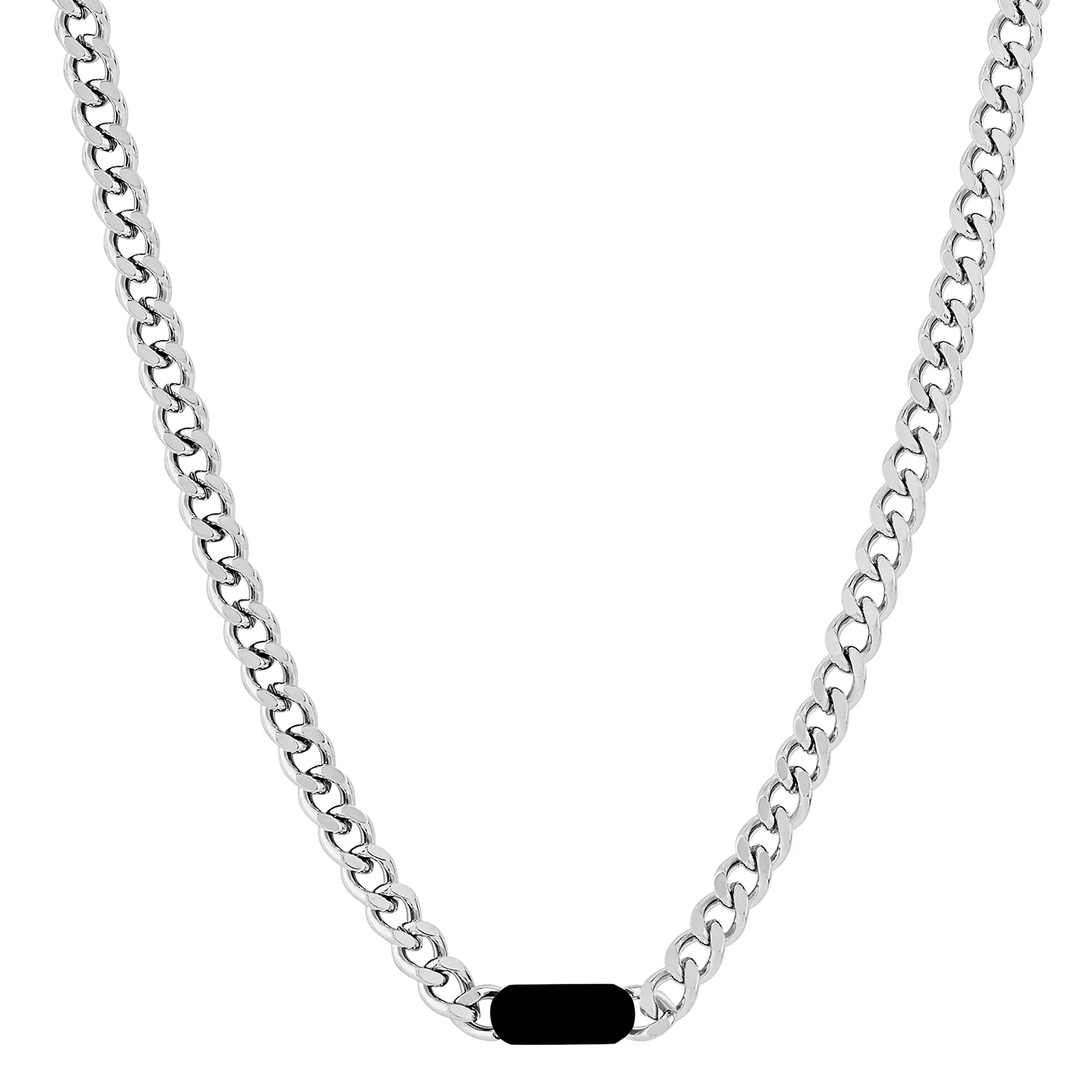 Ravorn Silver & Black Men's Necklace - Image 3