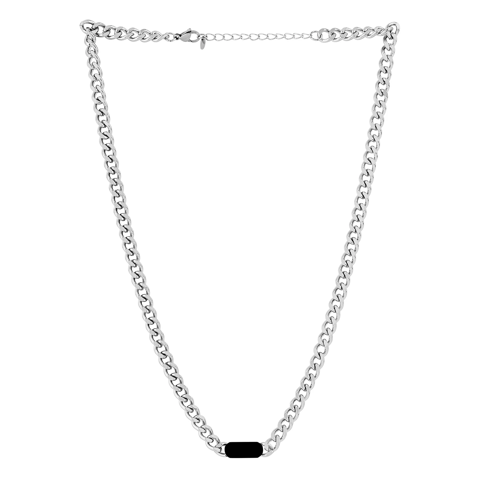 Ravorn Silver & Black Men's Necklace - Image 4