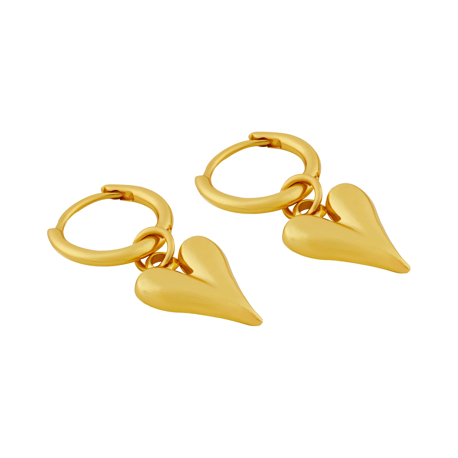 Ren Ren Gold Heart Love Earrings - Image 4