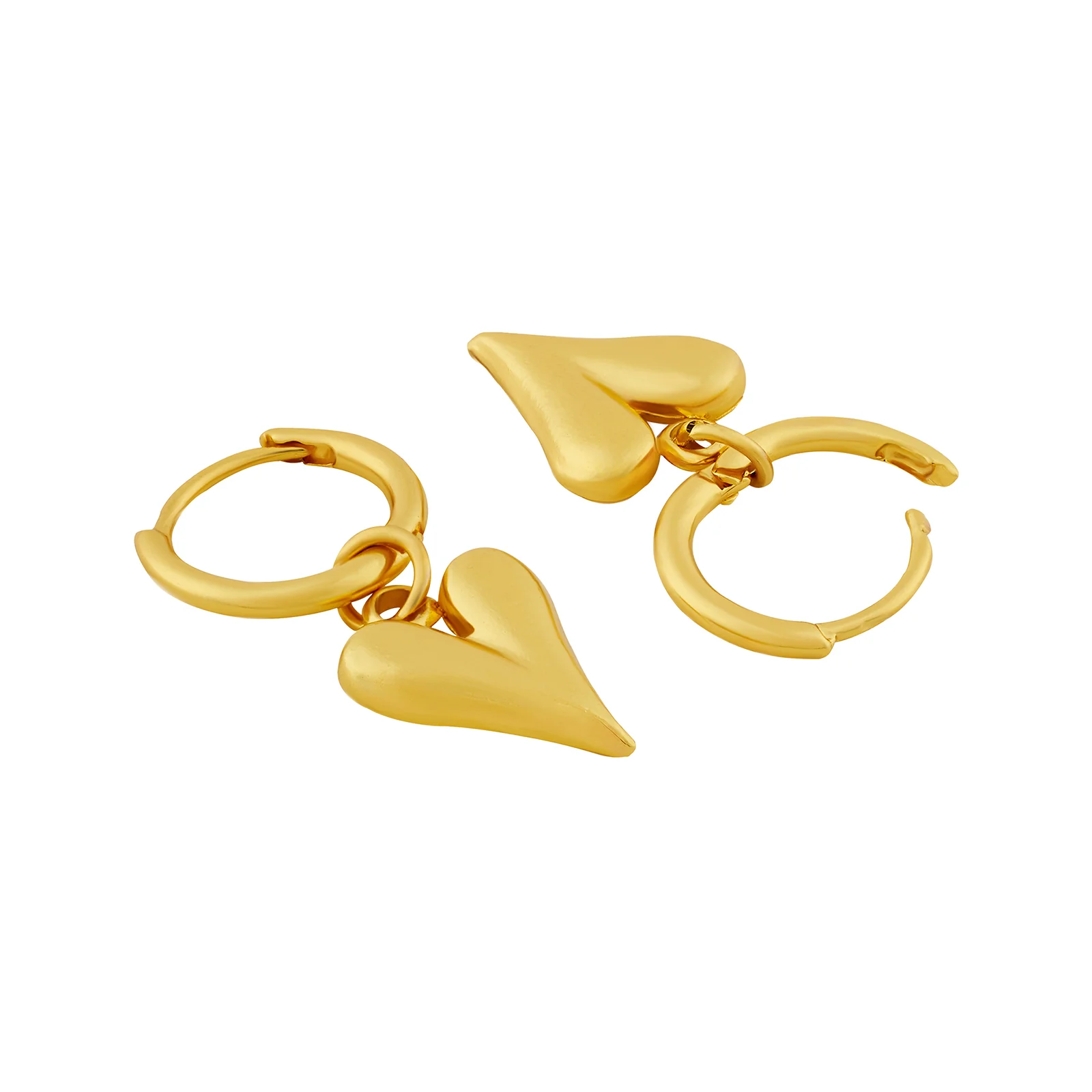 Ren Ren Gold Heart Love Earrings - Image 5