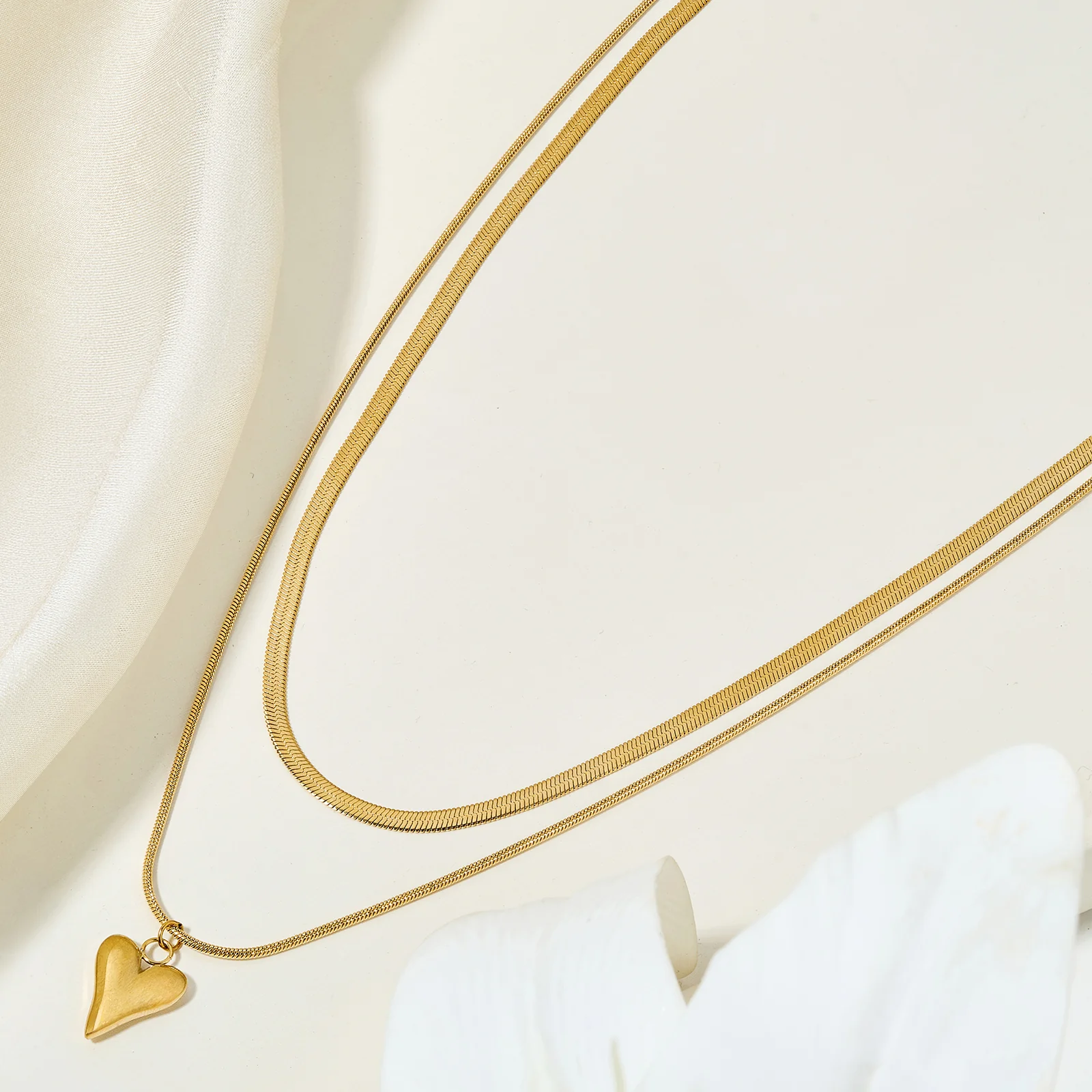 Renika Gold Love Necklace - Image 5