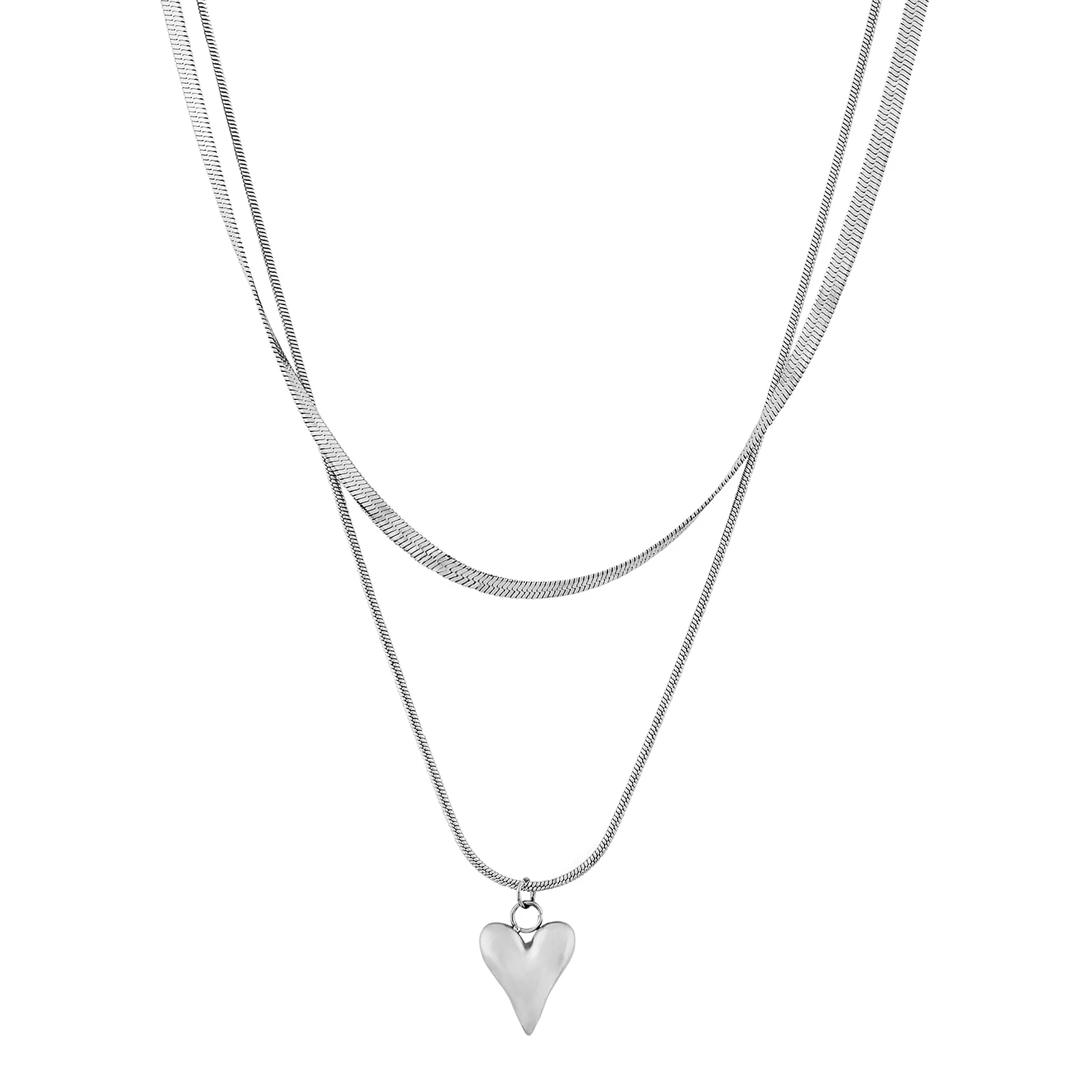 Renika Silver Love Necklace - Image 4